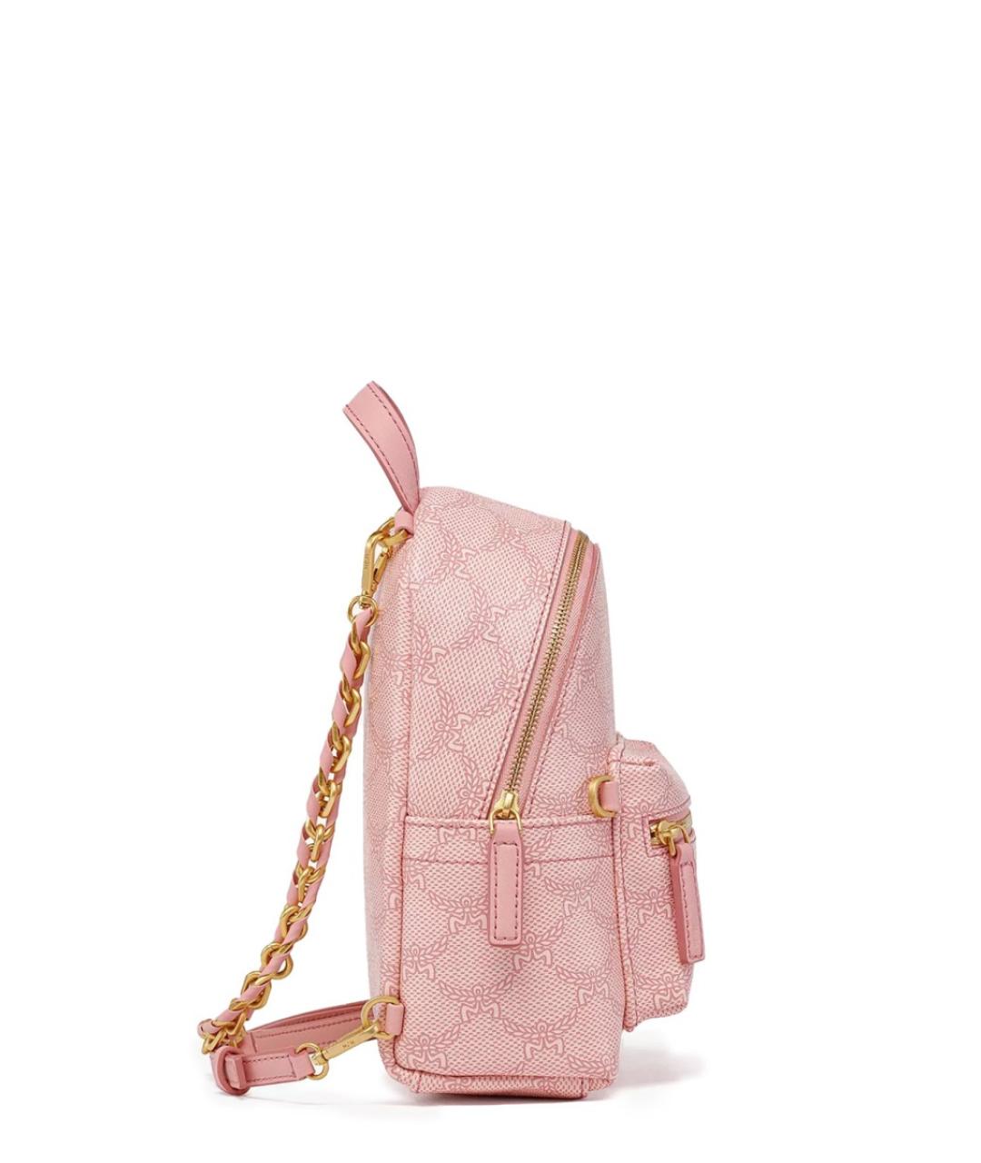 MCM Розовый рюкзак из искусственной кожи, фото 3