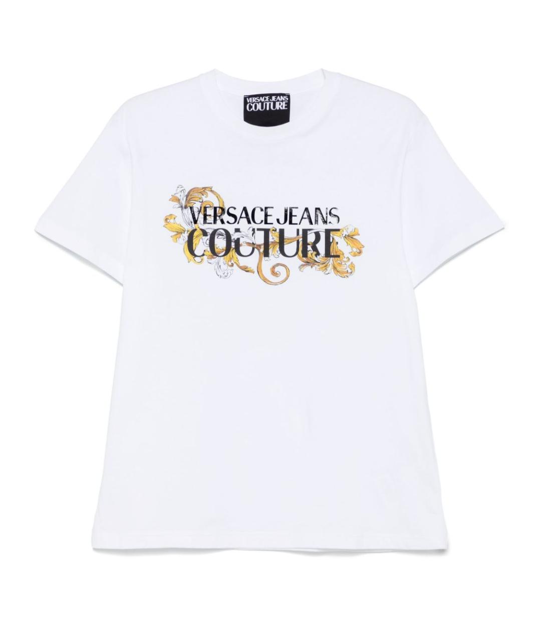 VERSACE JEANS COUTURE Белая хлопковая футболка, фото 1