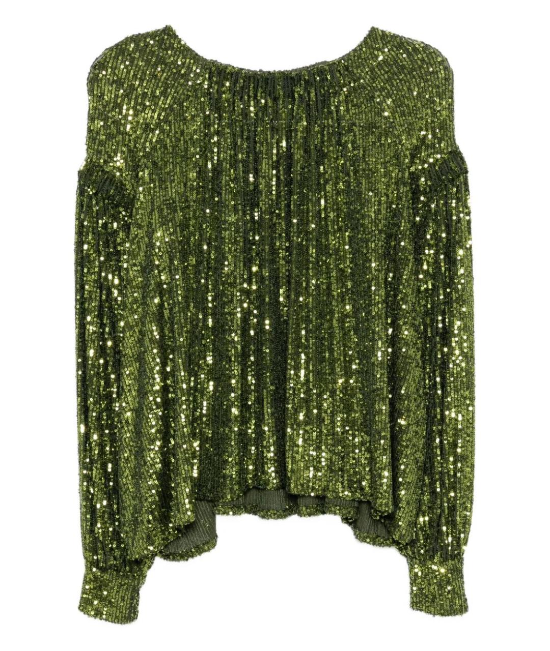 PACO RABANNE Зеленая полиэстеровая блузы, фото 1