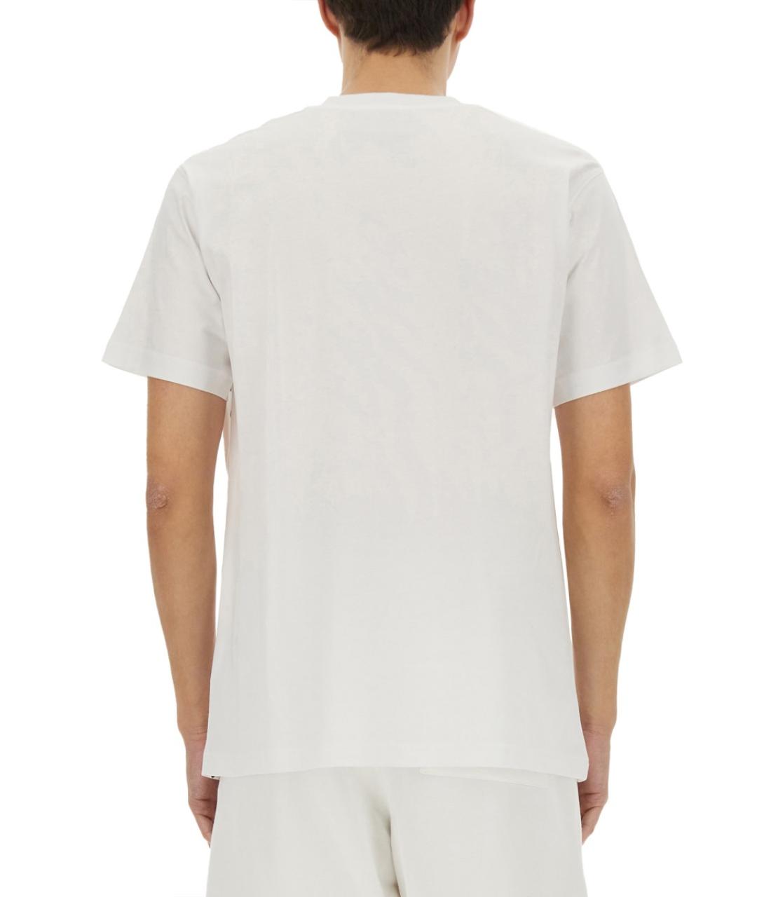 MOSCHINO Белая хлопковая футболка, фото 4