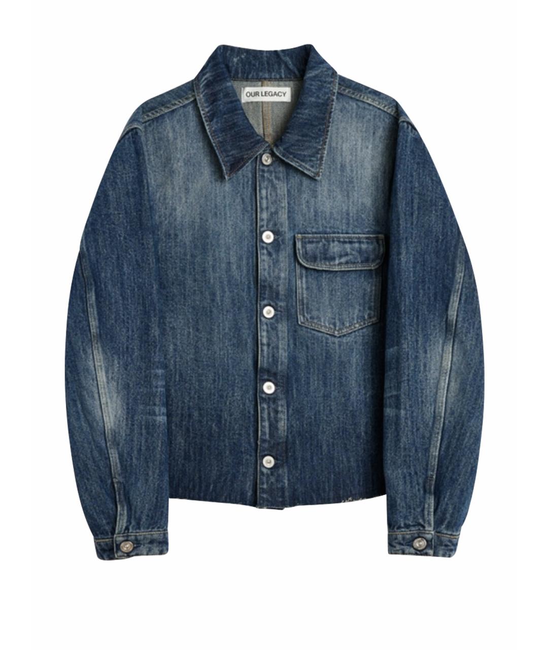 OUR LEGACY Синяя хлопковая куртка, фото 1