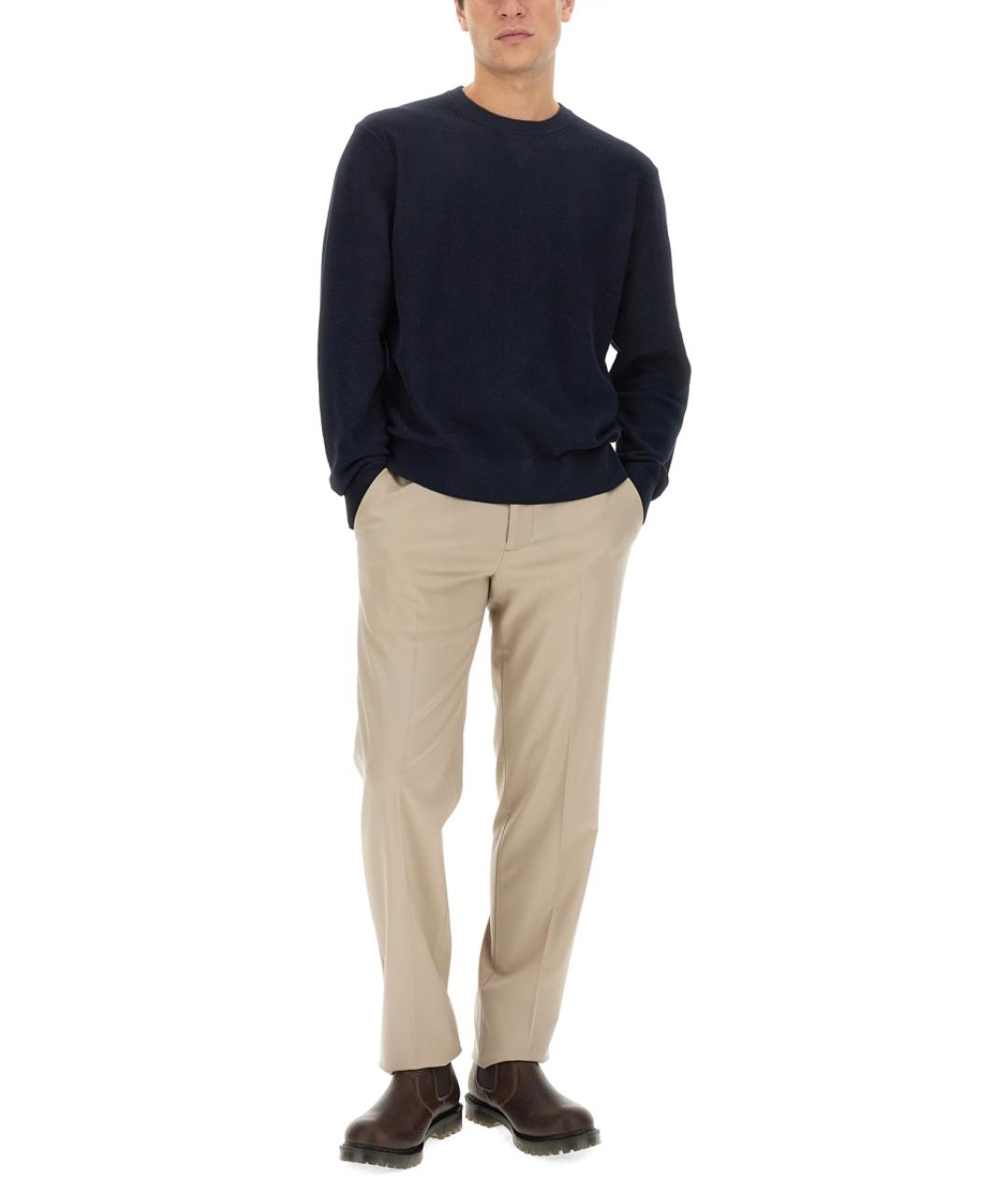 THEORY Синий хлопковый джемпер / свитер, фото 2