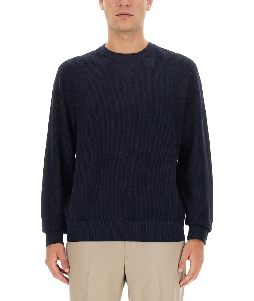 THEORY Синий хлопковый джемпер / свитер, фото 5