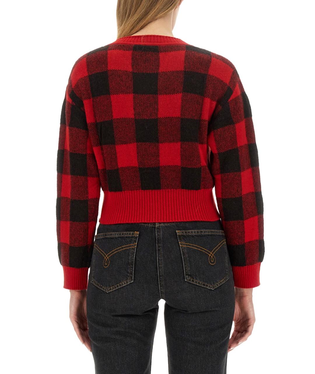 MOSCHINO JEANS Красный шерстяной джемпер / свитер, фото 3