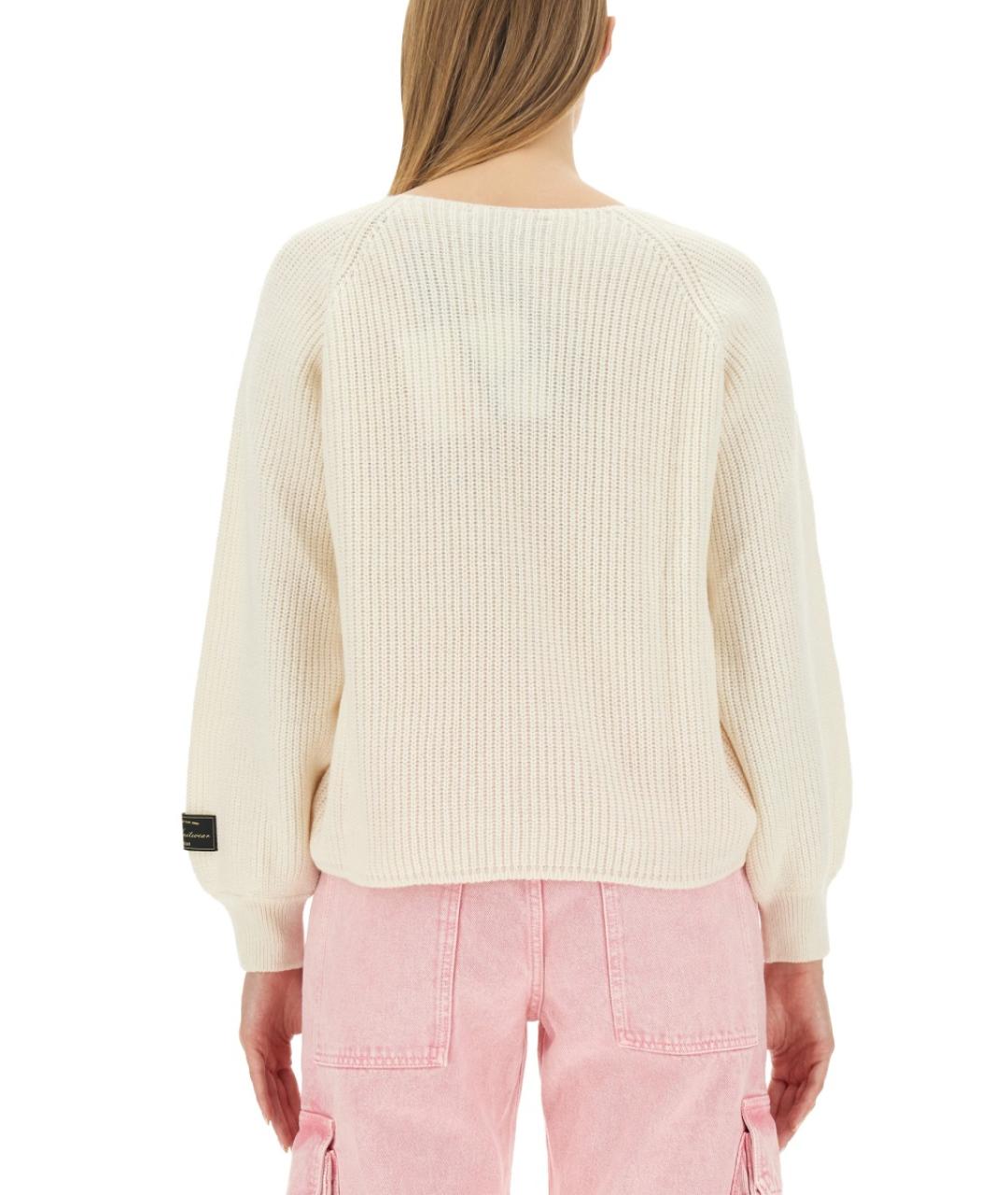 MSGM Белый шерстяной джемпер / свитер, фото 3