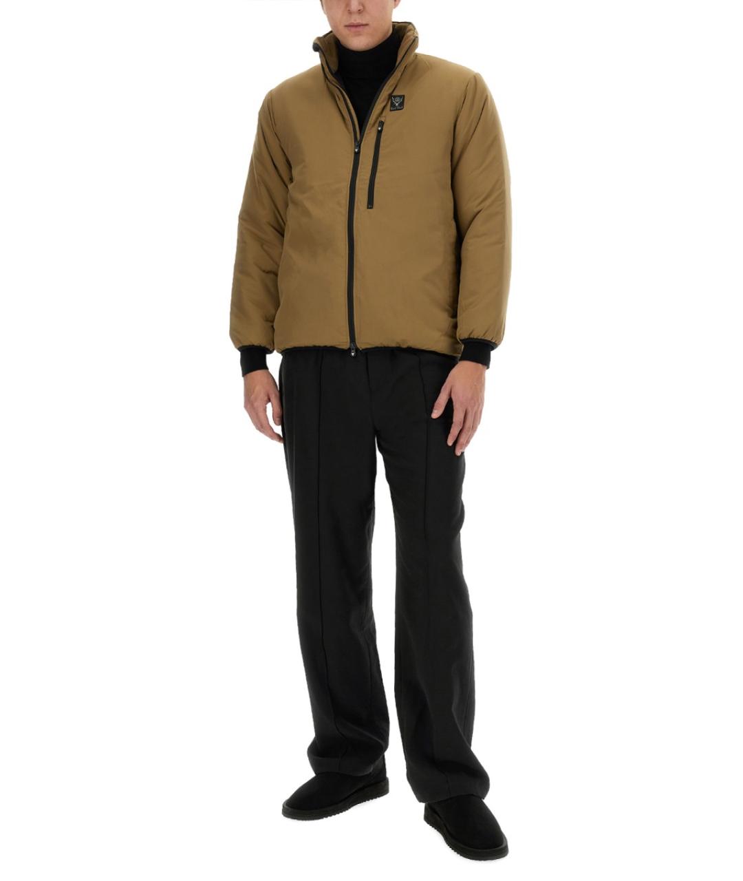 SOUTH2 WEST8 Коричневая полиэстеровая куртка, фото 2