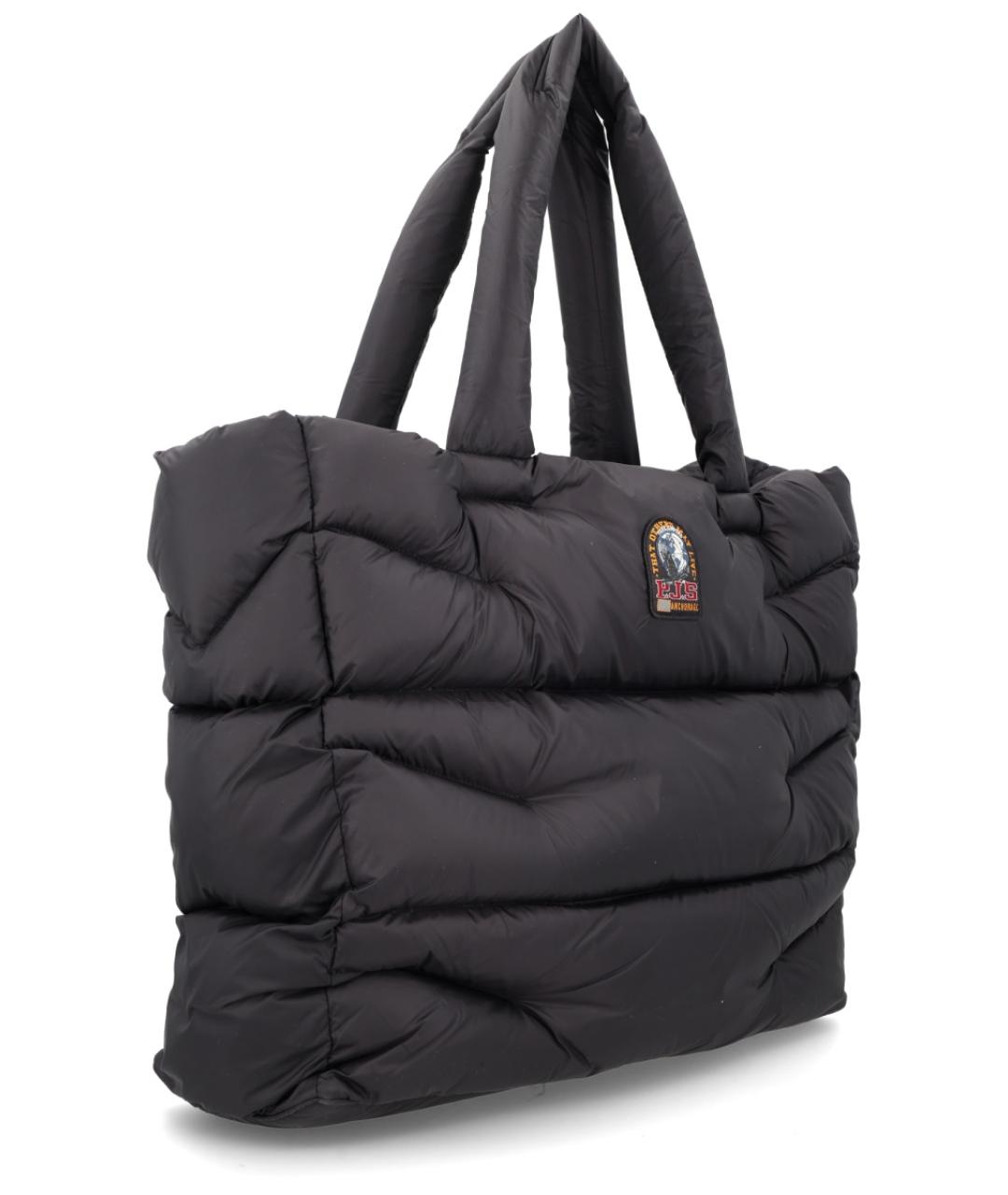 PARAJUMPERS Черная синтетическая сумка тоут, фото 3