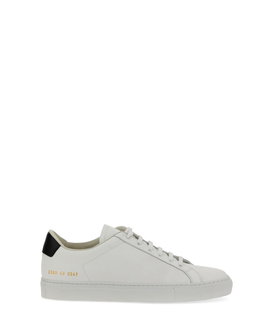 COMMON PROJECTS Белые кожаные низкие кроссовки / кеды, фото 1