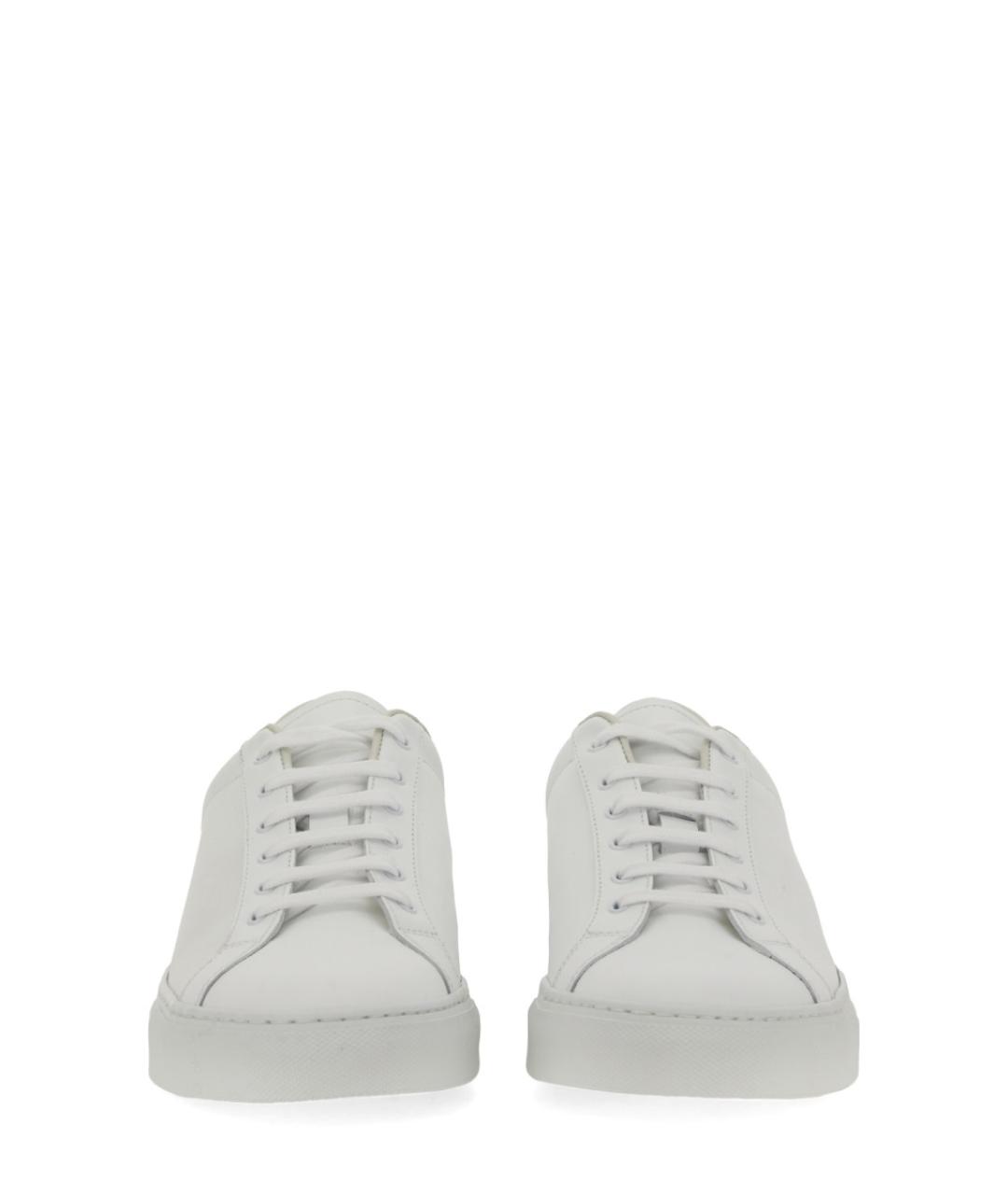 COMMON PROJECTS Белые кожаные низкие кроссовки / кеды, фото 5