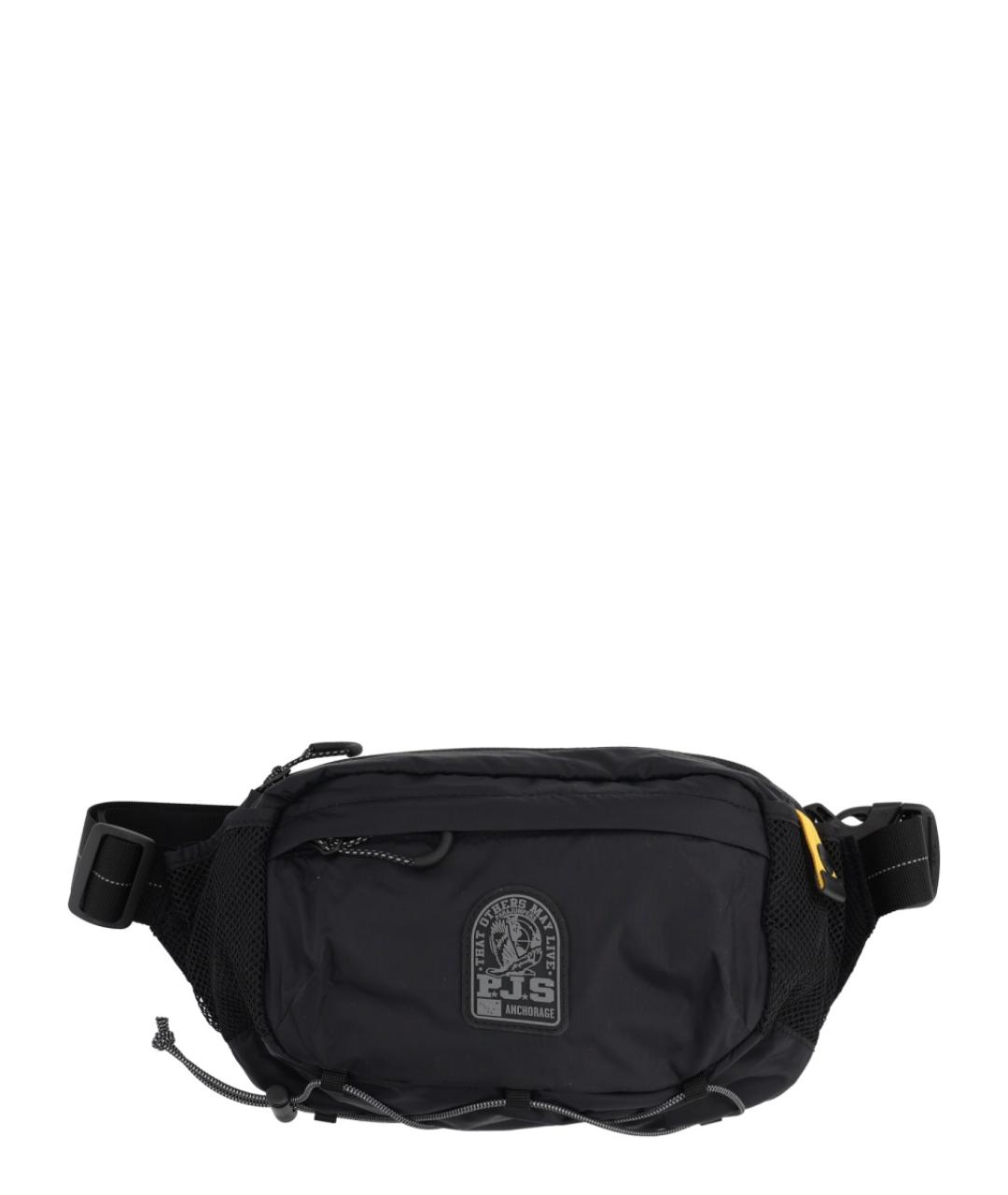PARAJUMPERS Черная синтетическая поясная сумка, фото 1