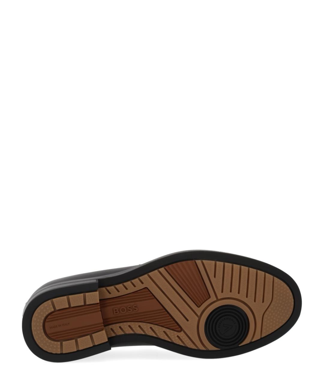 HUGO BOSS Черные кожаные лоферы, фото 6