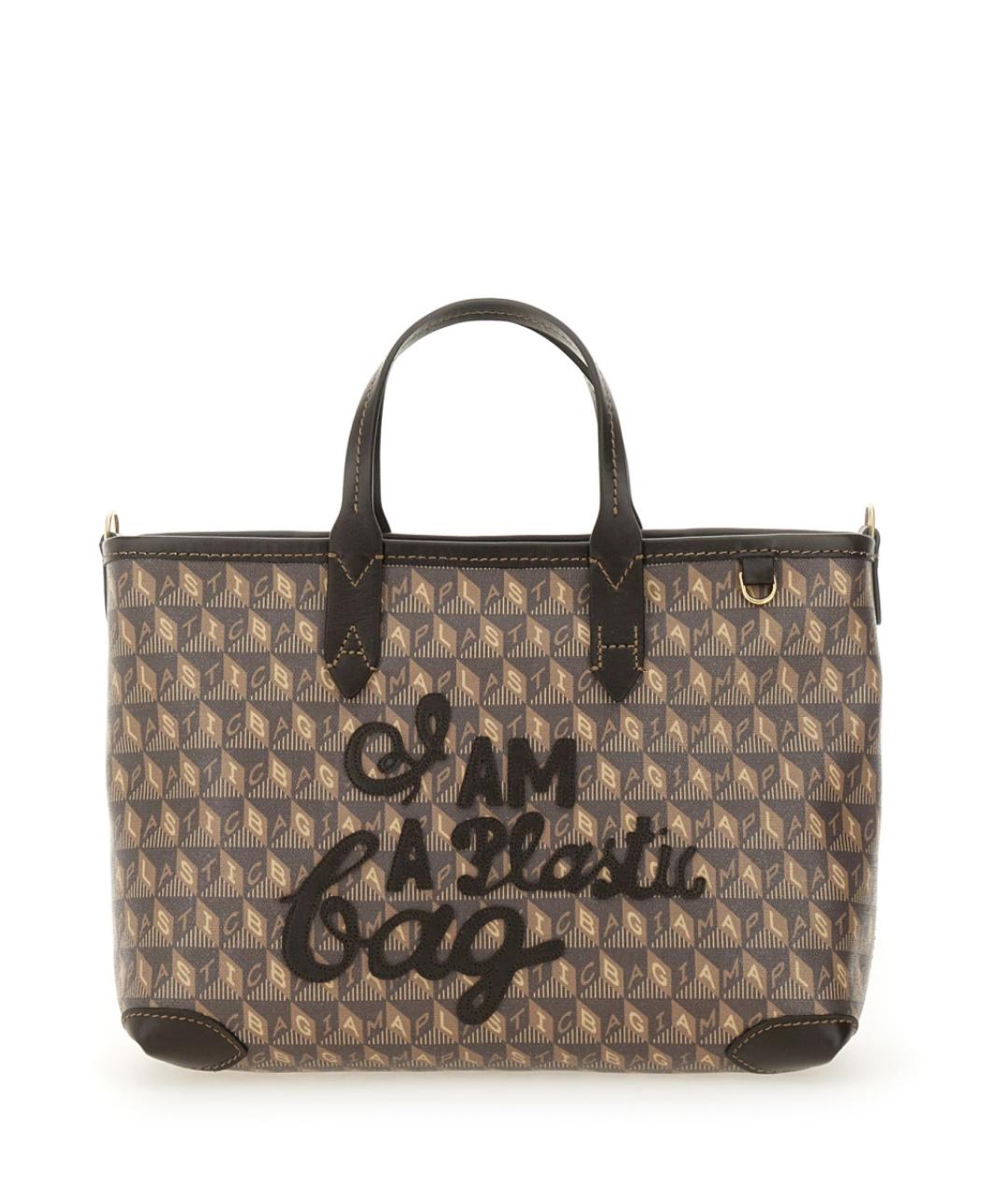 ANYA HINDMARCH Коричневая сумка тоут, фото 1