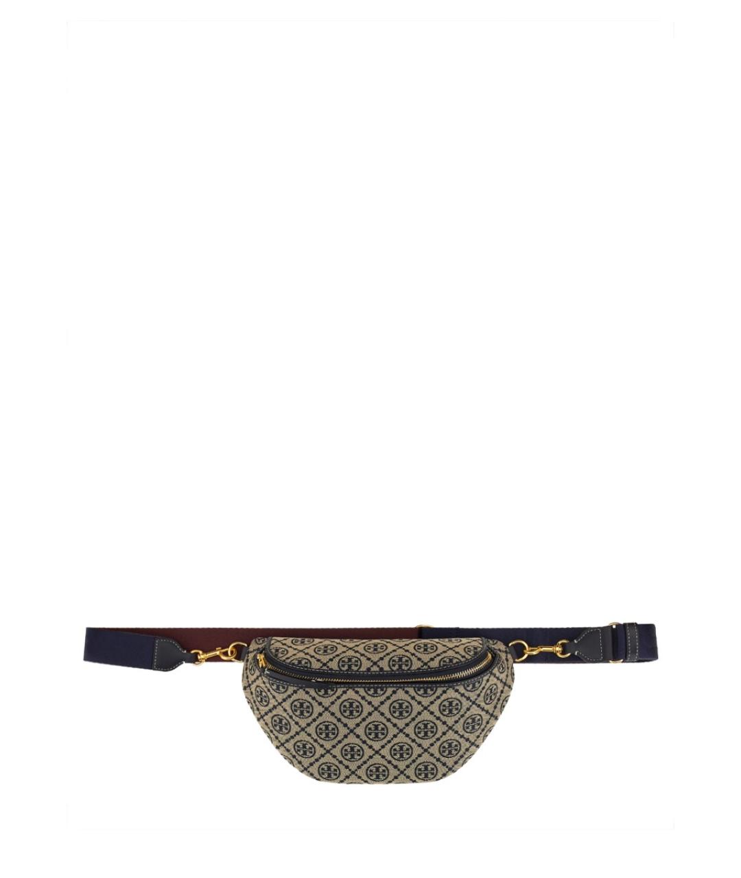 TORY BURCH Синяя хлопковая поясная сумка, фото 3