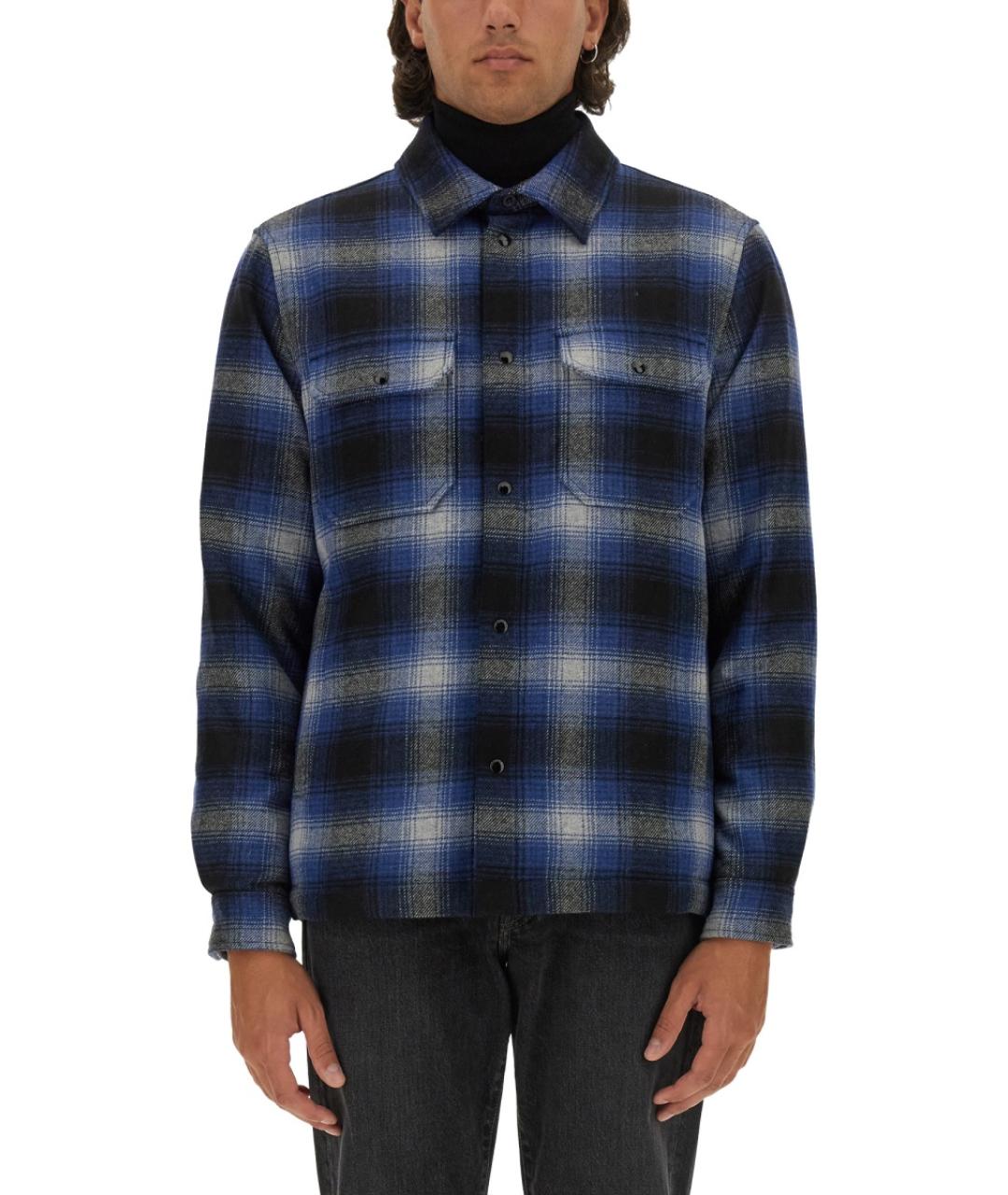 WOOLRICH Синяя шерстяная куртка, фото 5