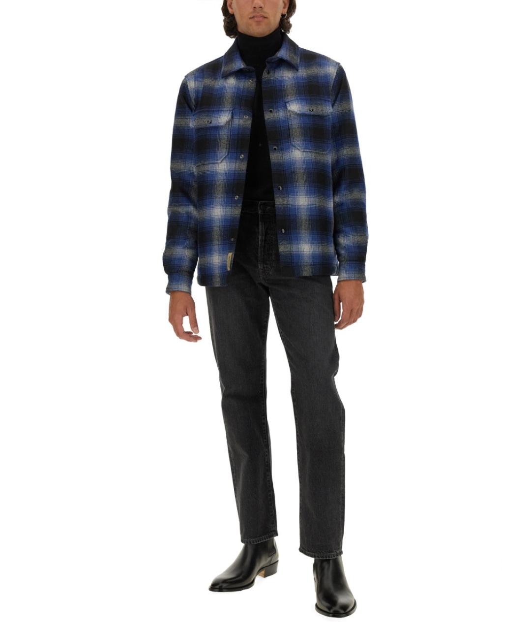 WOOLRICH Синяя шерстяная куртка, фото 2