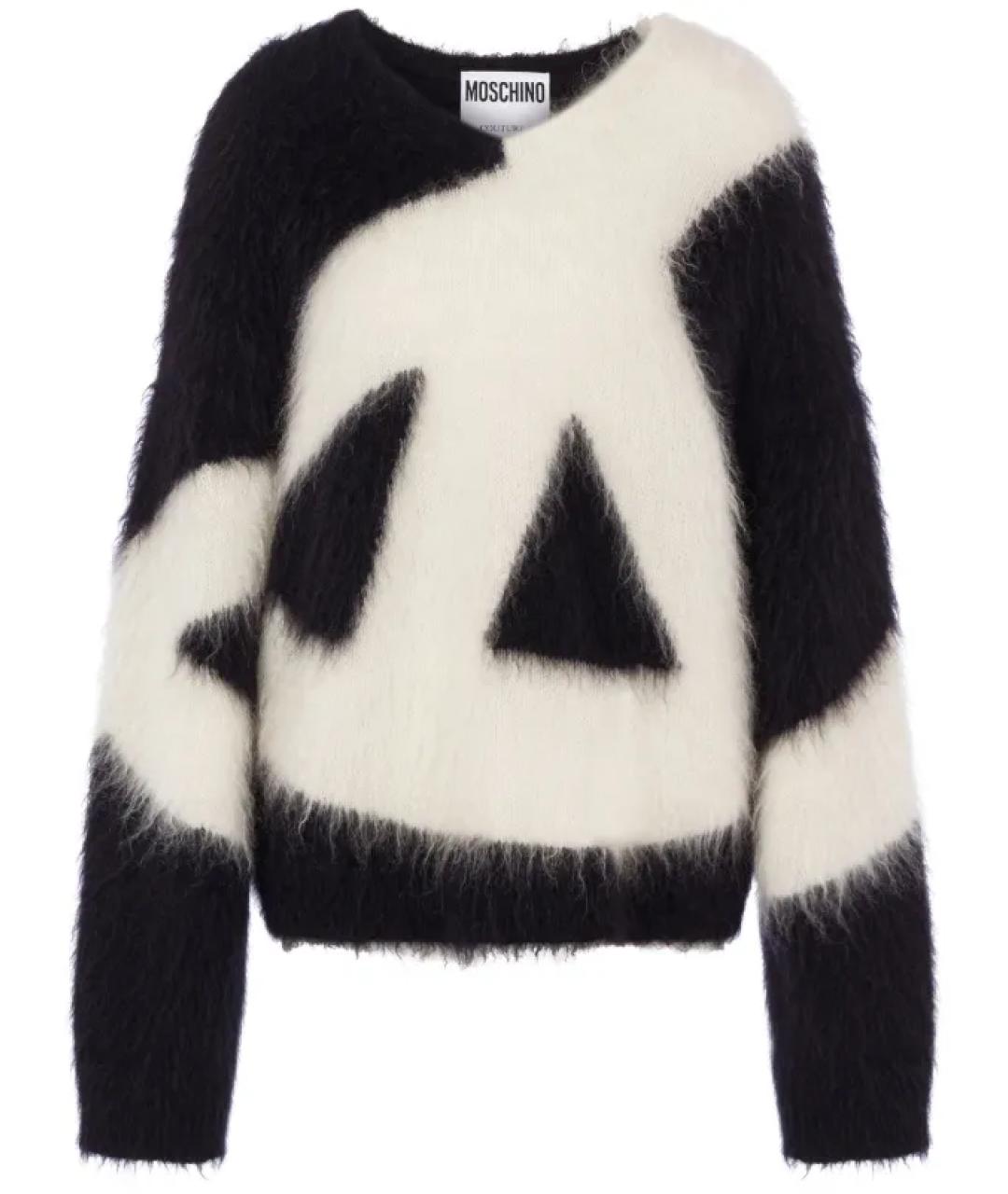 MOSCHINO Черный шерстяной джемпер / свитер, фото 1