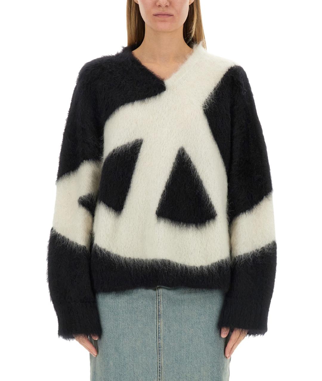 MOSCHINO Черный шерстяной джемпер / свитер, фото 2