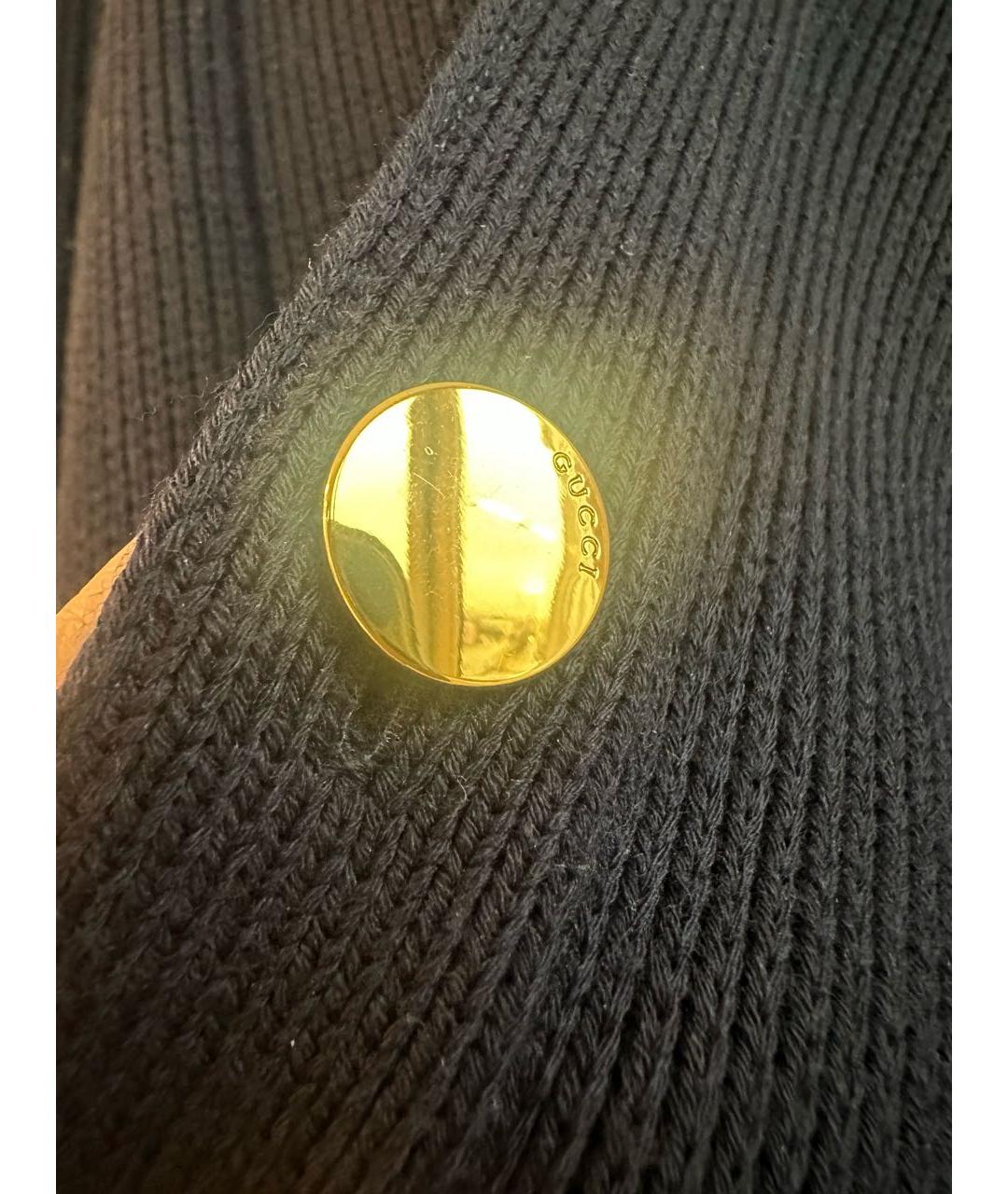 GUCCI Темно-синий шерстяной кардиган, фото 3