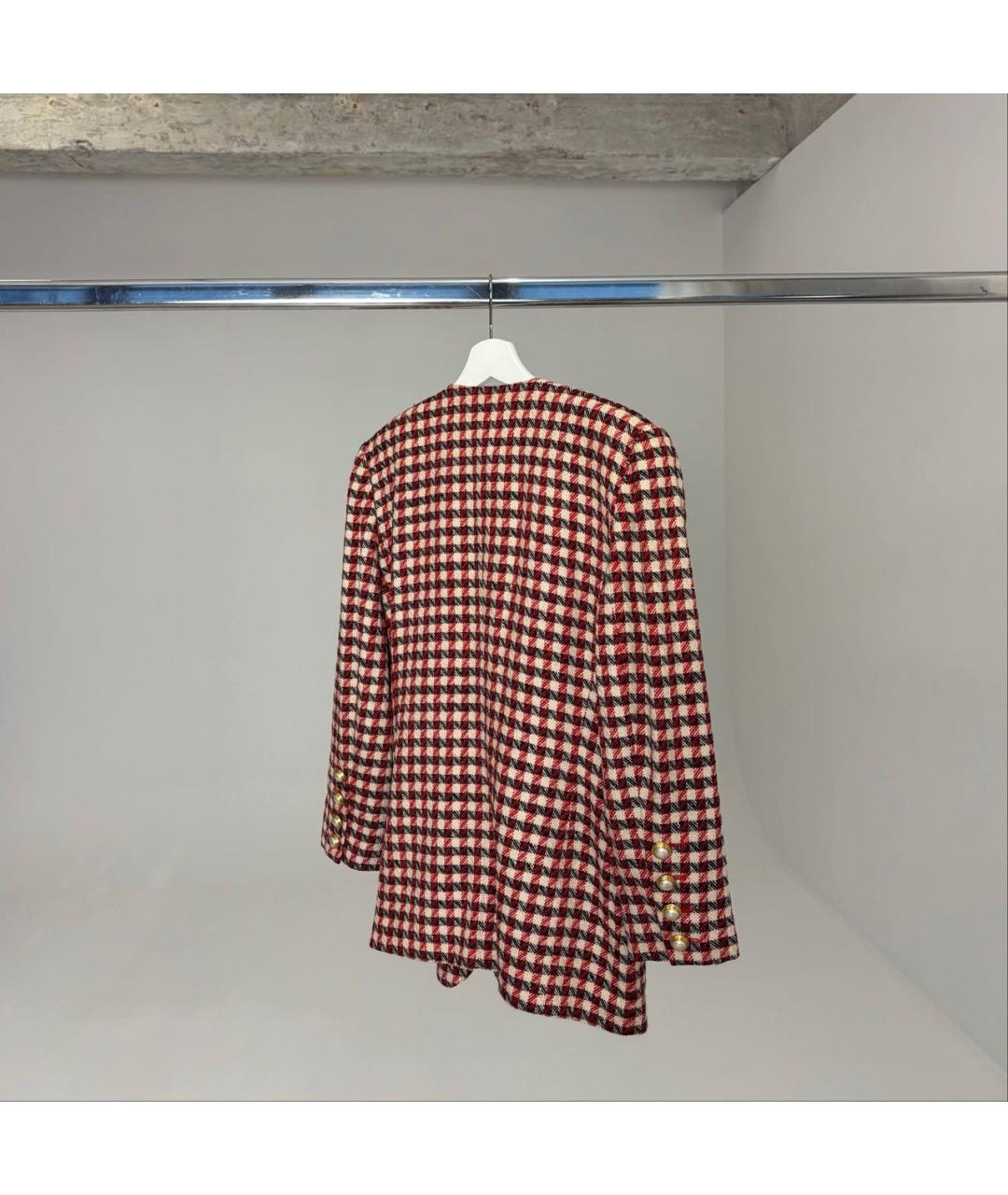 ESCADA Красный шерстяной жакет/пиджак, фото 5