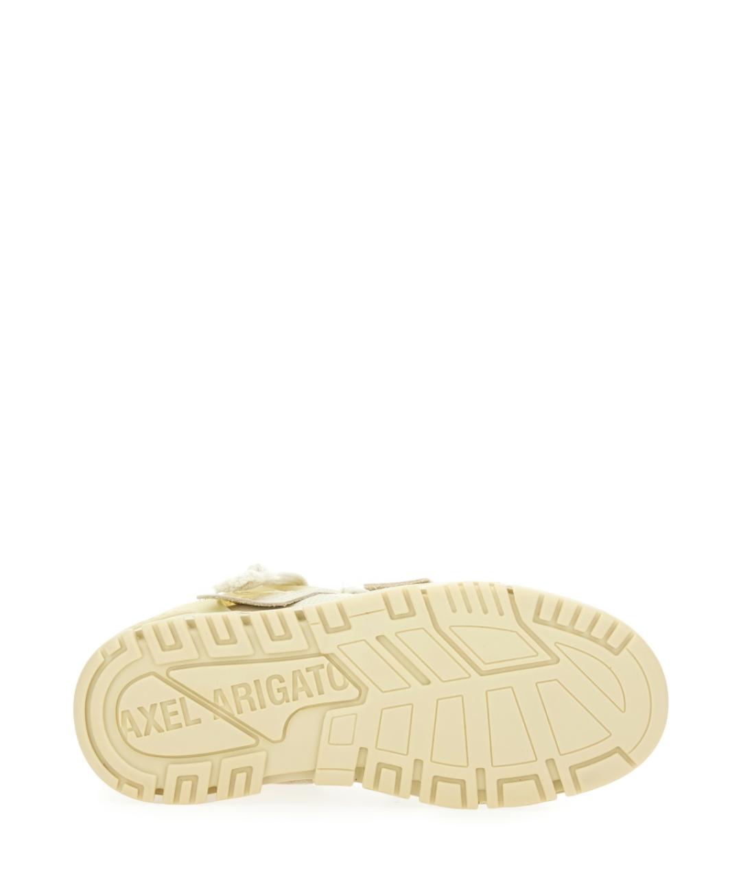 AXEL ARIGATO Бежевые кожаные низкие кроссовки / кеды, фото 4