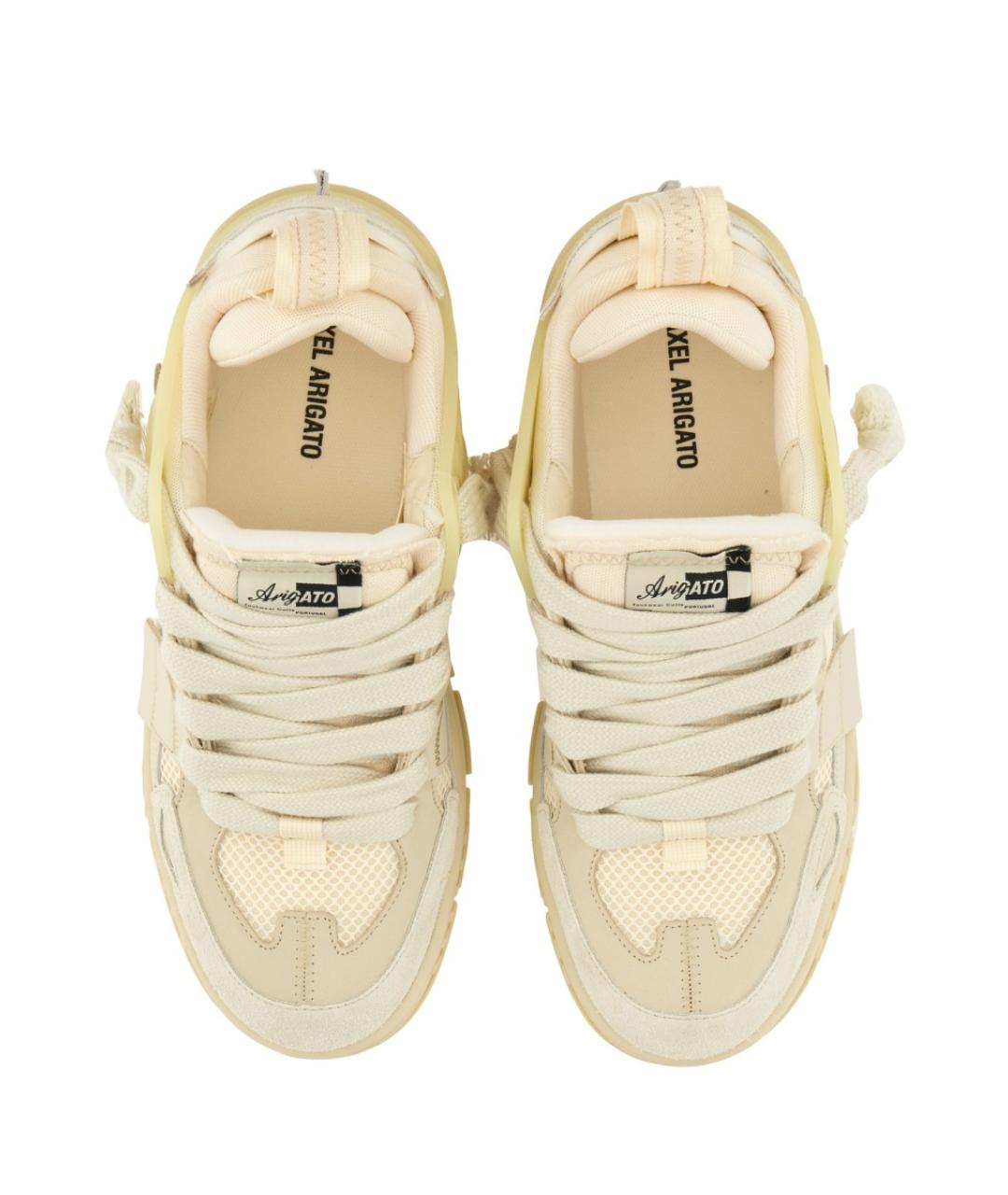 AXEL ARIGATO Бежевые кожаные низкие кроссовки / кеды, фото 6