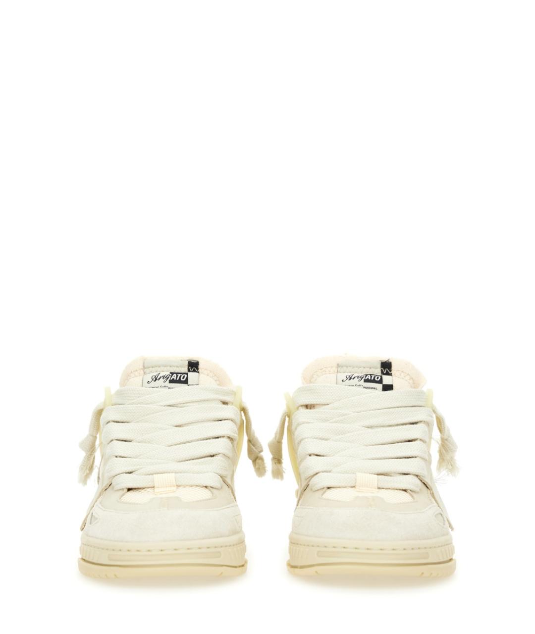 AXEL ARIGATO Бежевые кожаные низкие кроссовки / кеды, фото 3