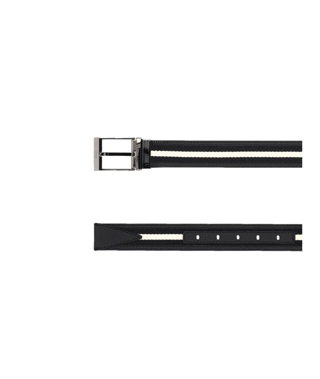 BALLY Черный ремень, фото 2