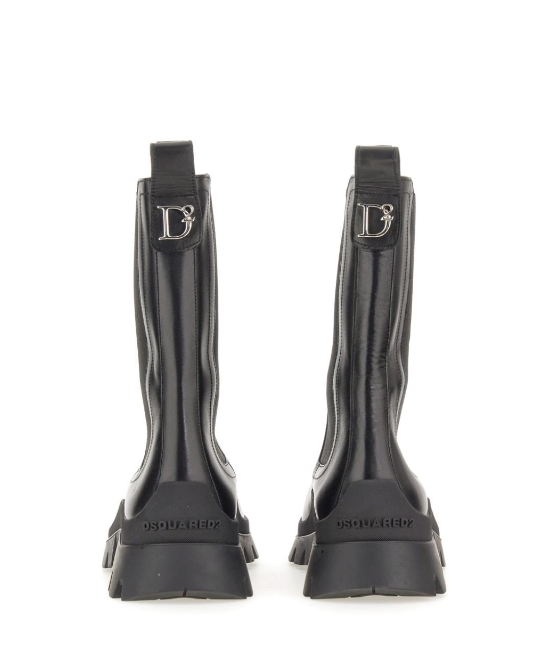 DSQUARED2 Черные кожаные ботинки, фото 3