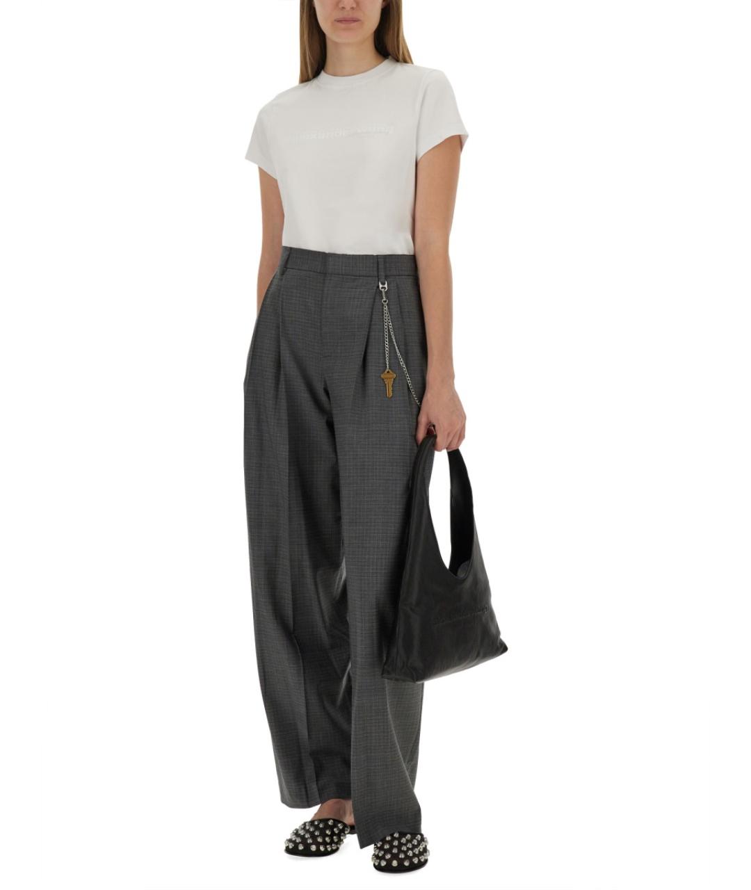 ALEXANDER WANG Белая хлопковая футболка, фото 2