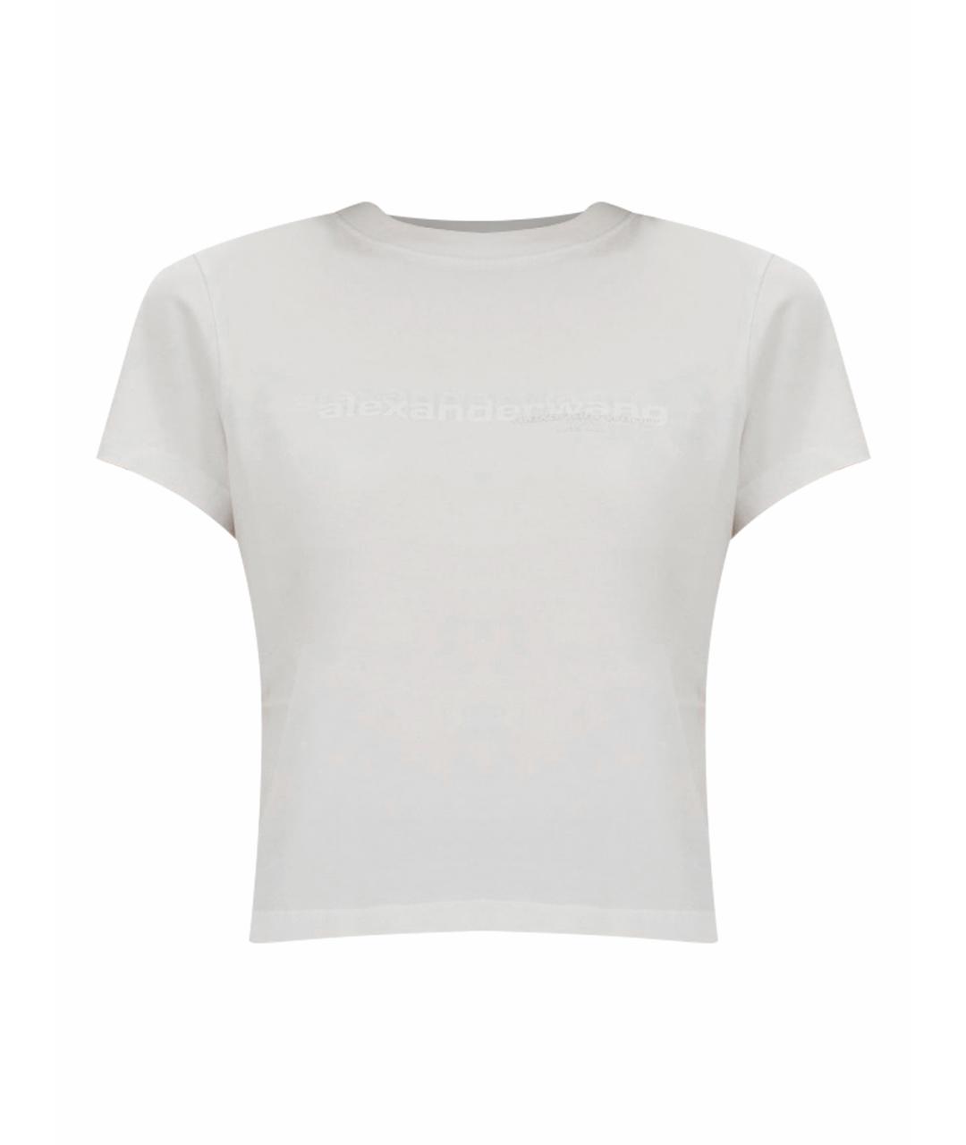 ALEXANDER WANG Белая хлопковая футболка, фото 1