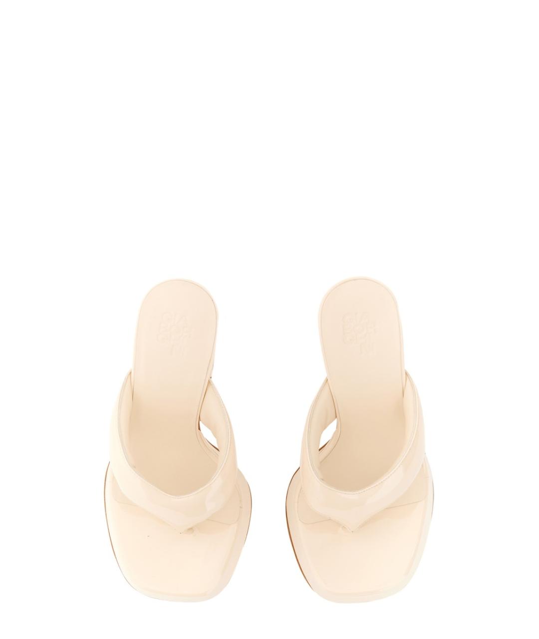 GIABORGHINI Белые кожаные туфли, фото 2