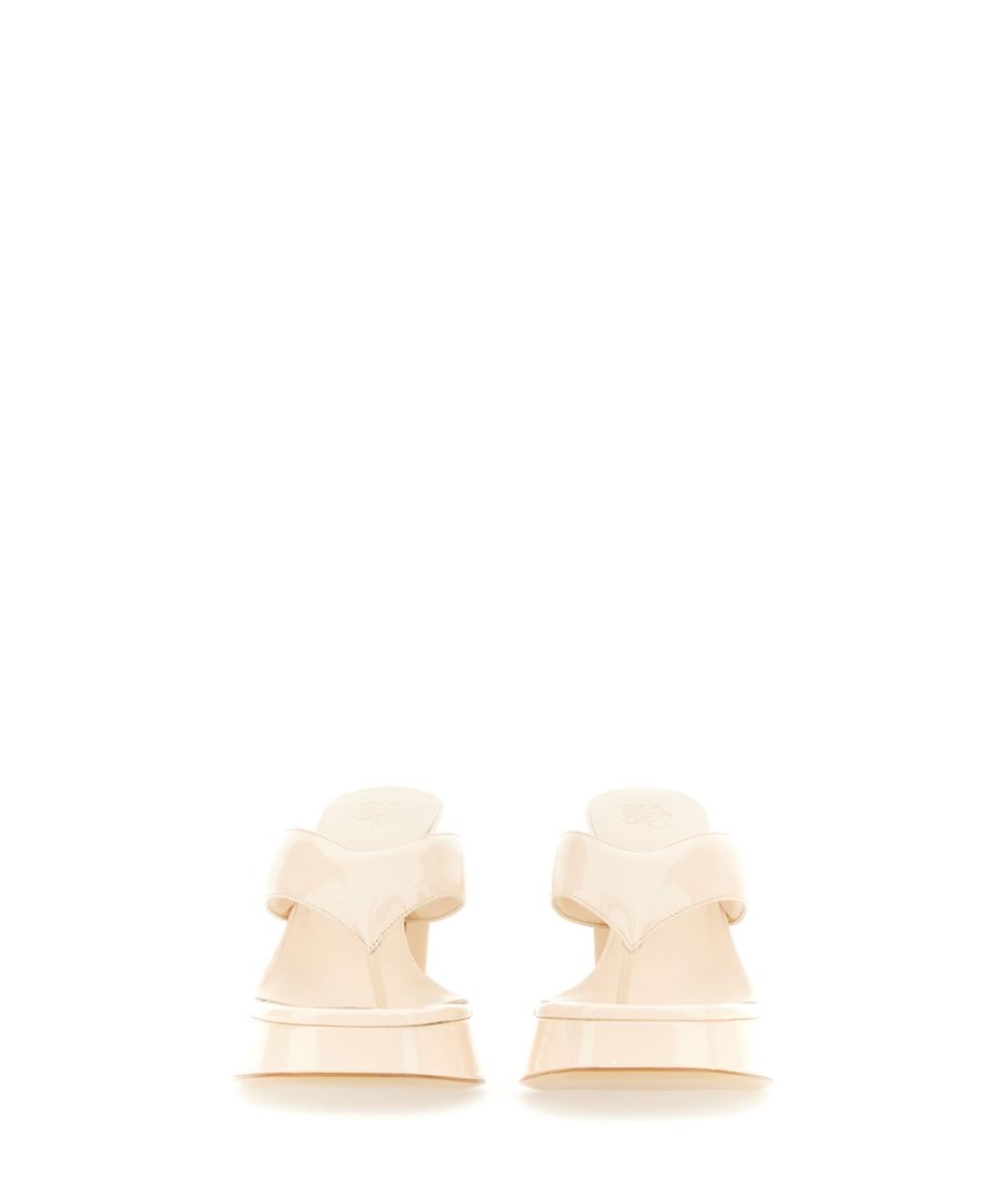 GIABORGHINI Белые кожаные туфли, фото 4