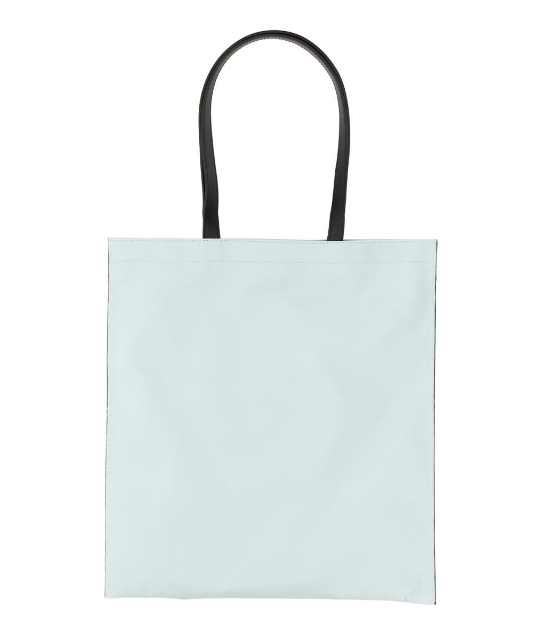 MOSCHINO Голубая хлопковая сумка на плечо, фото 2