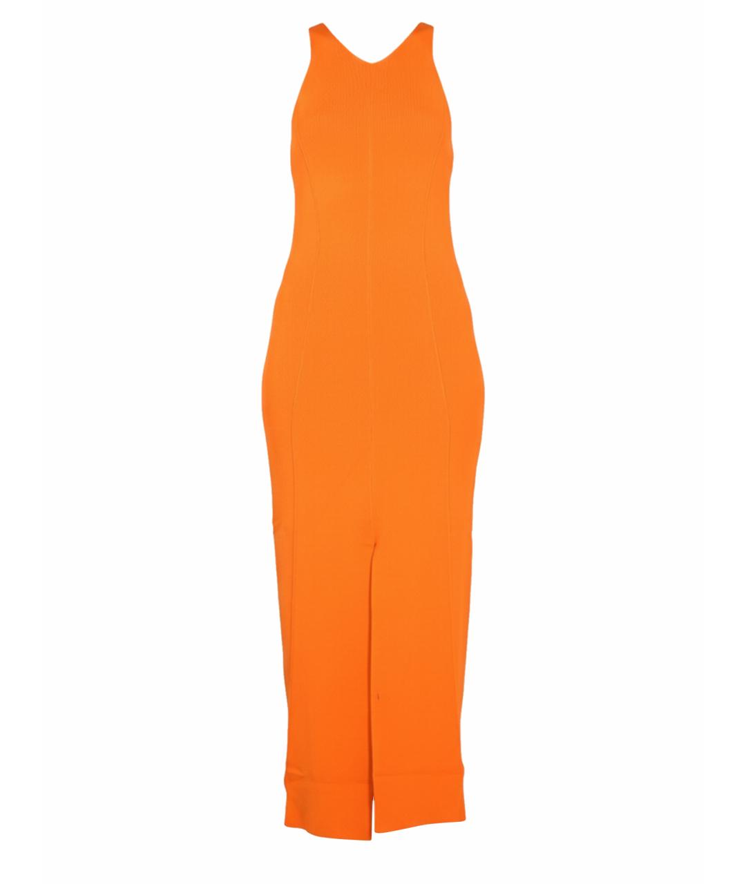 NANUSHKA Оранжевое вискозное повседневное платье, фото 1