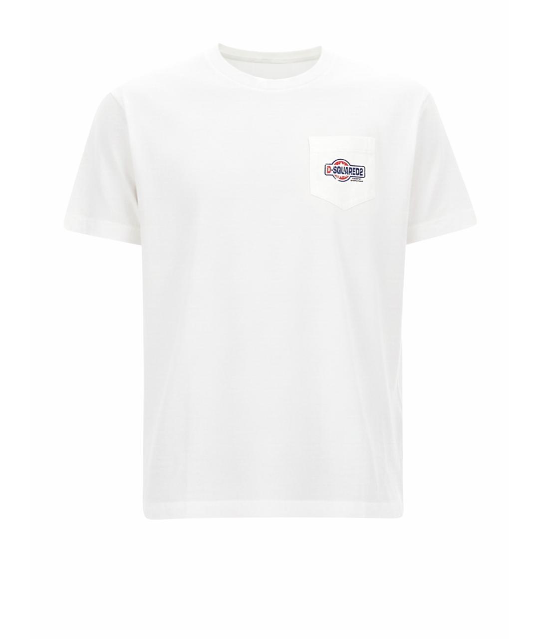 DSQUARED2 Белая хлопковая футболка, фото 5