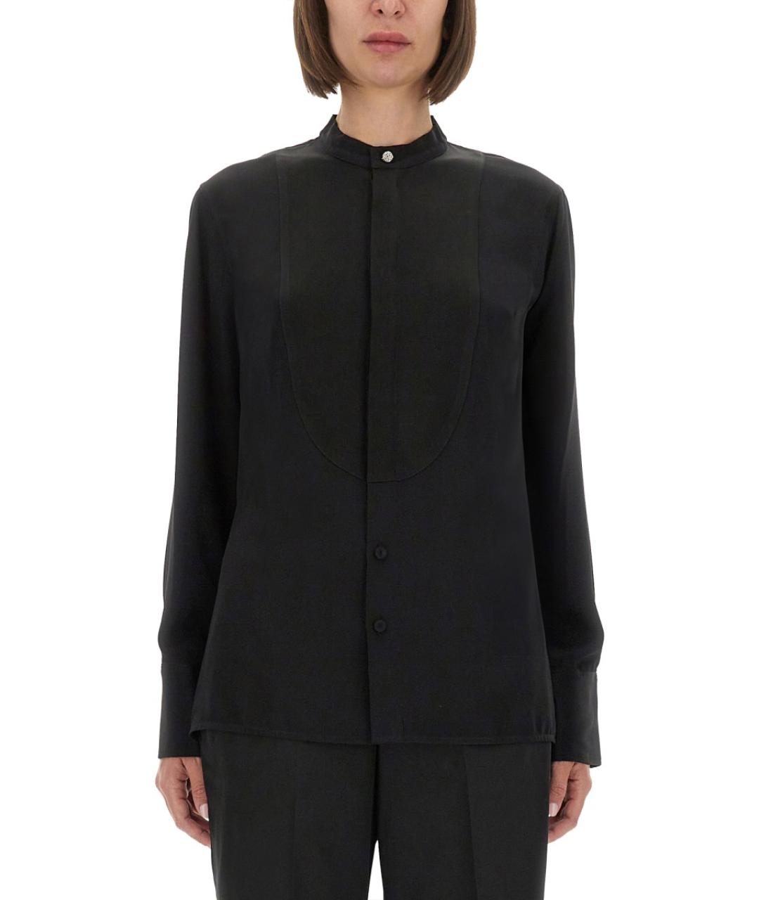 VICTORIA BECKHAM Черная шелковая рубашка, фото 2