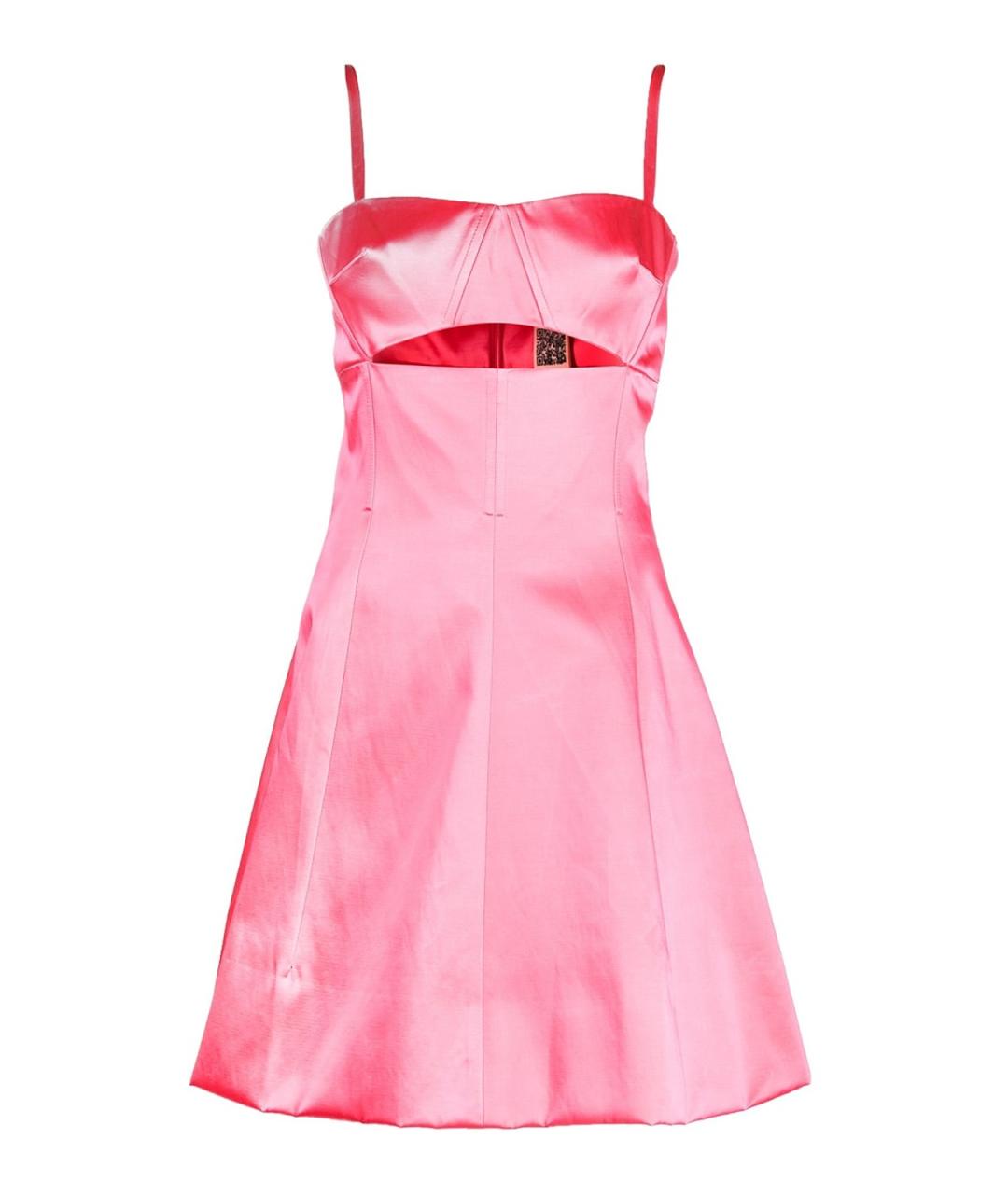 PATOU Розовое хлопковое коктейльное платье, фото 1