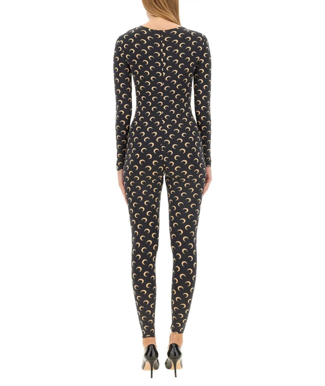 MARINE SERRE Черный полиамидовый комбинезон, фото 5