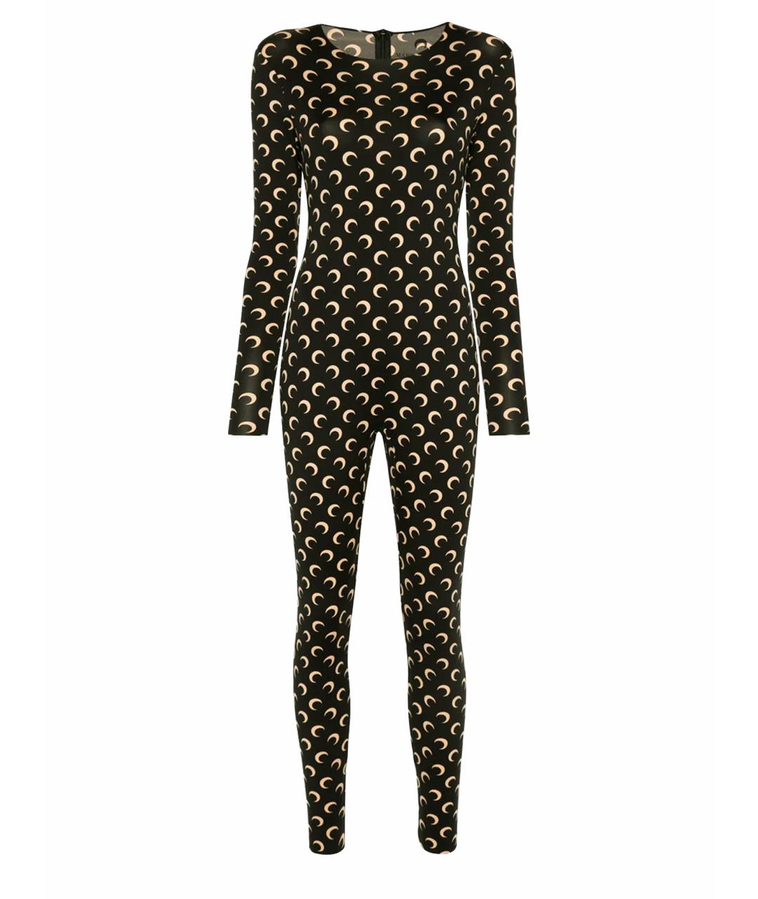 MARINE SERRE Черный полиамидовый комбинезон, фото 1