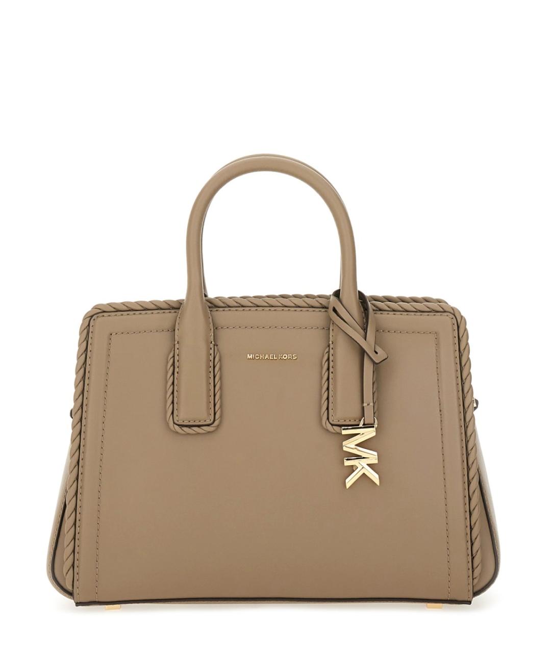 MICHAEL KORS Бежевая кожаная сумка тоут, фото 1