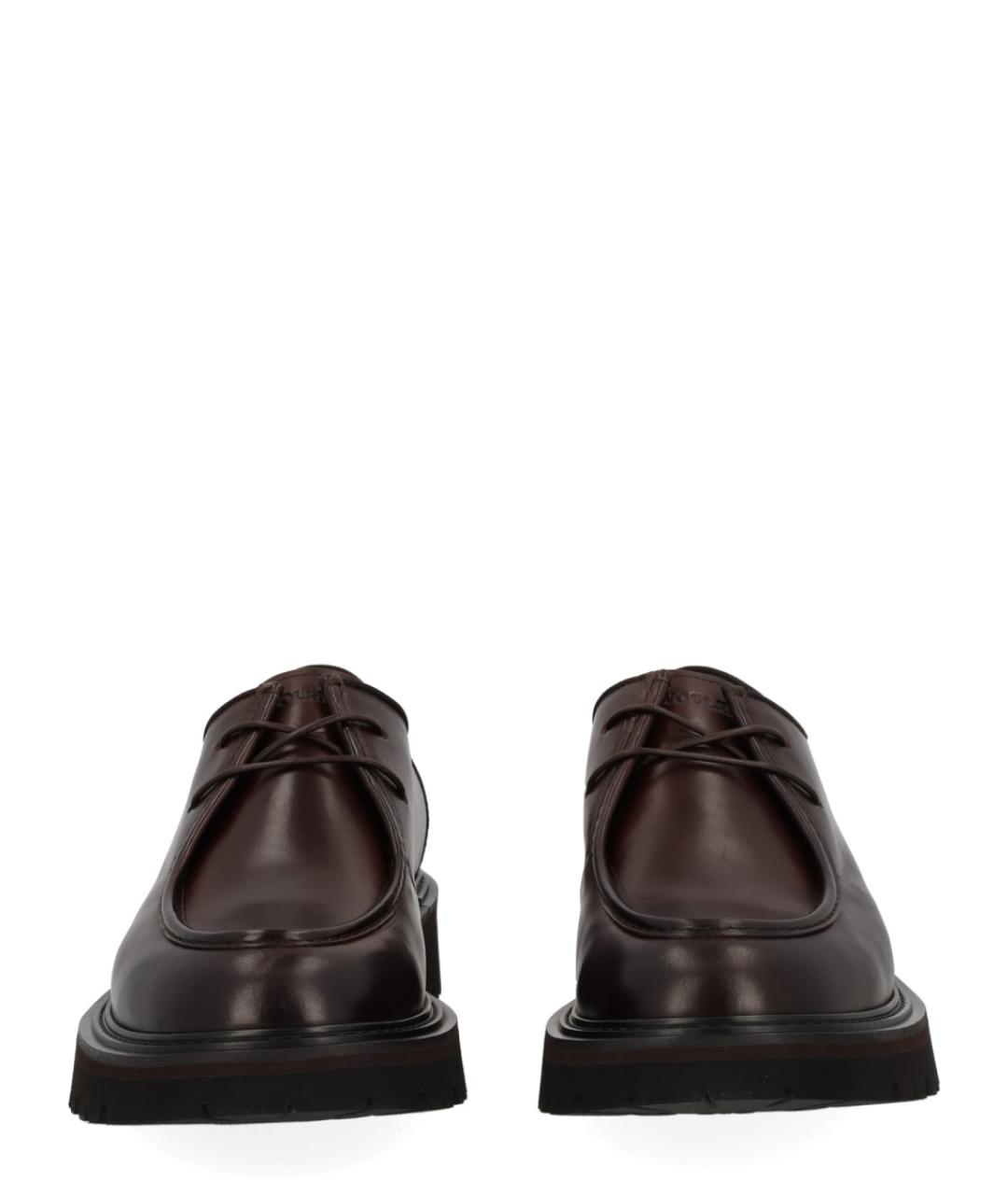 WOOLRICH Коричневые кожаные низкие ботинки, фото 3