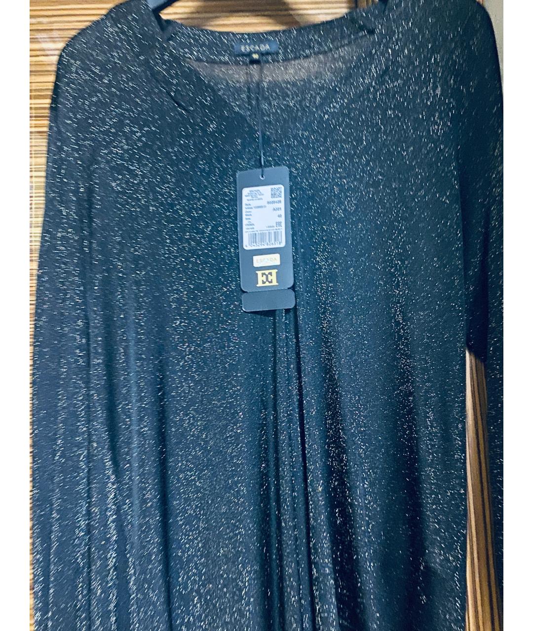 ESCADA Антрацитовый вискозный костюм с юбками, фото 4