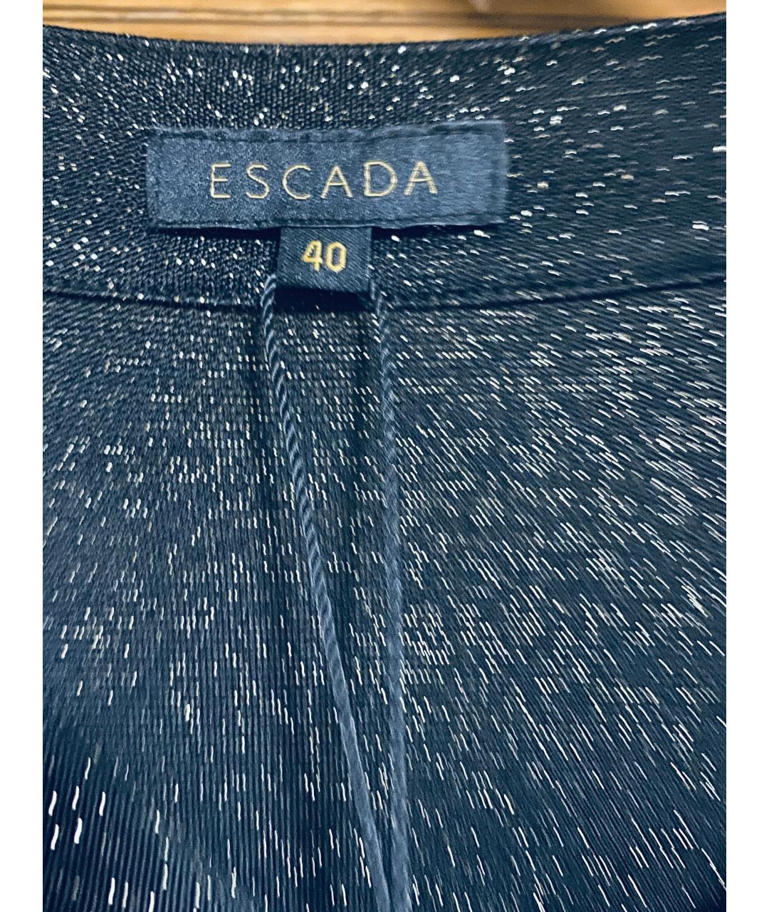 ESCADA Антрацитовый вискозный костюм с юбками, фото 3