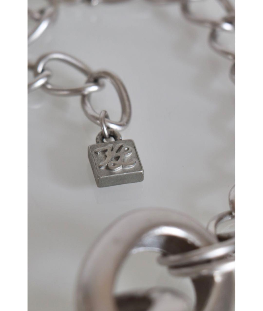 KARL LAGERFELD Серебряная металлическая цепочка, фото 2