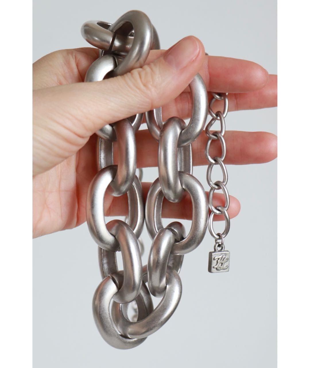 KARL LAGERFELD Серебряная металлическая цепочка, фото 5