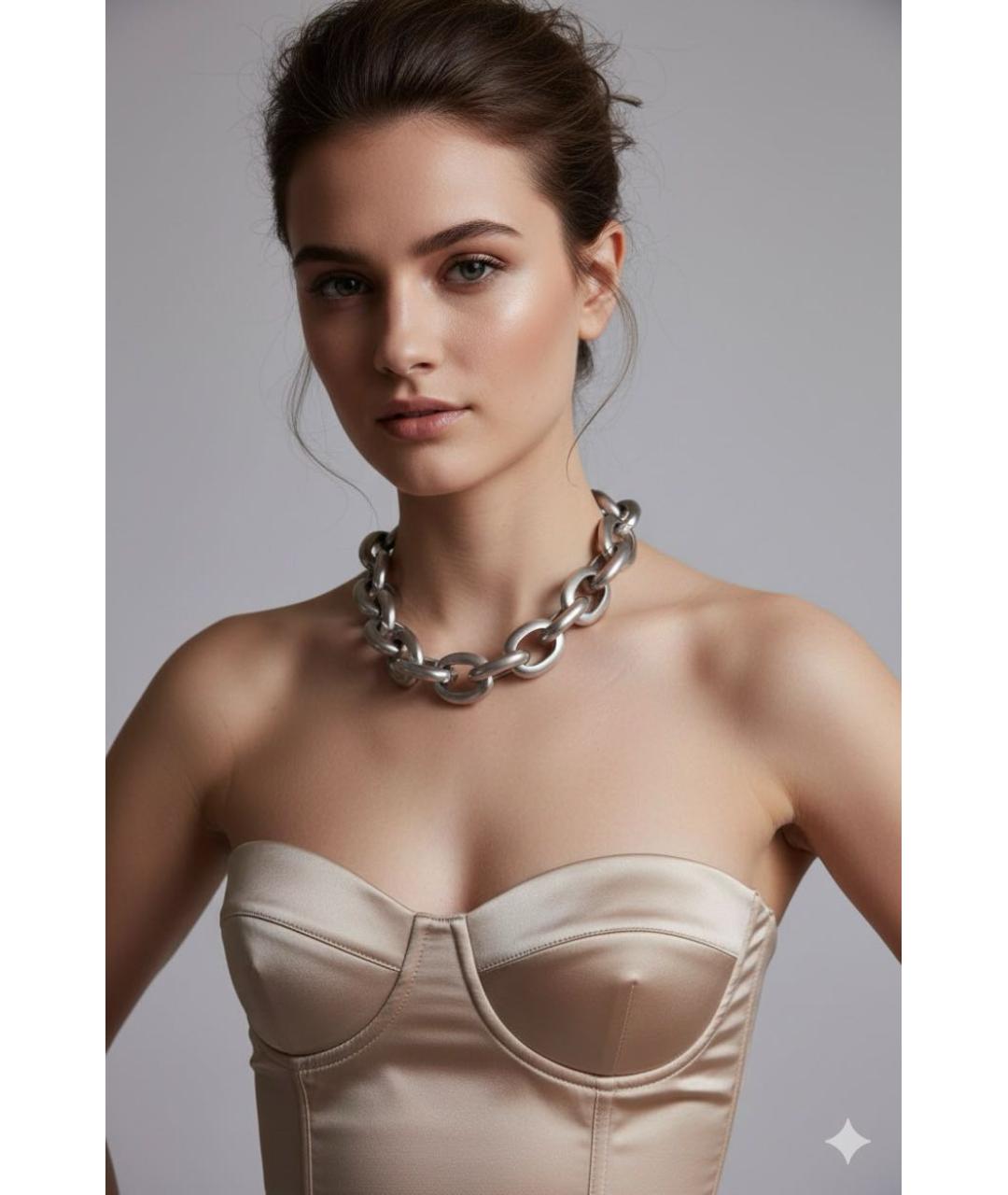 KARL LAGERFELD Серебряная металлическая цепочка, фото 7