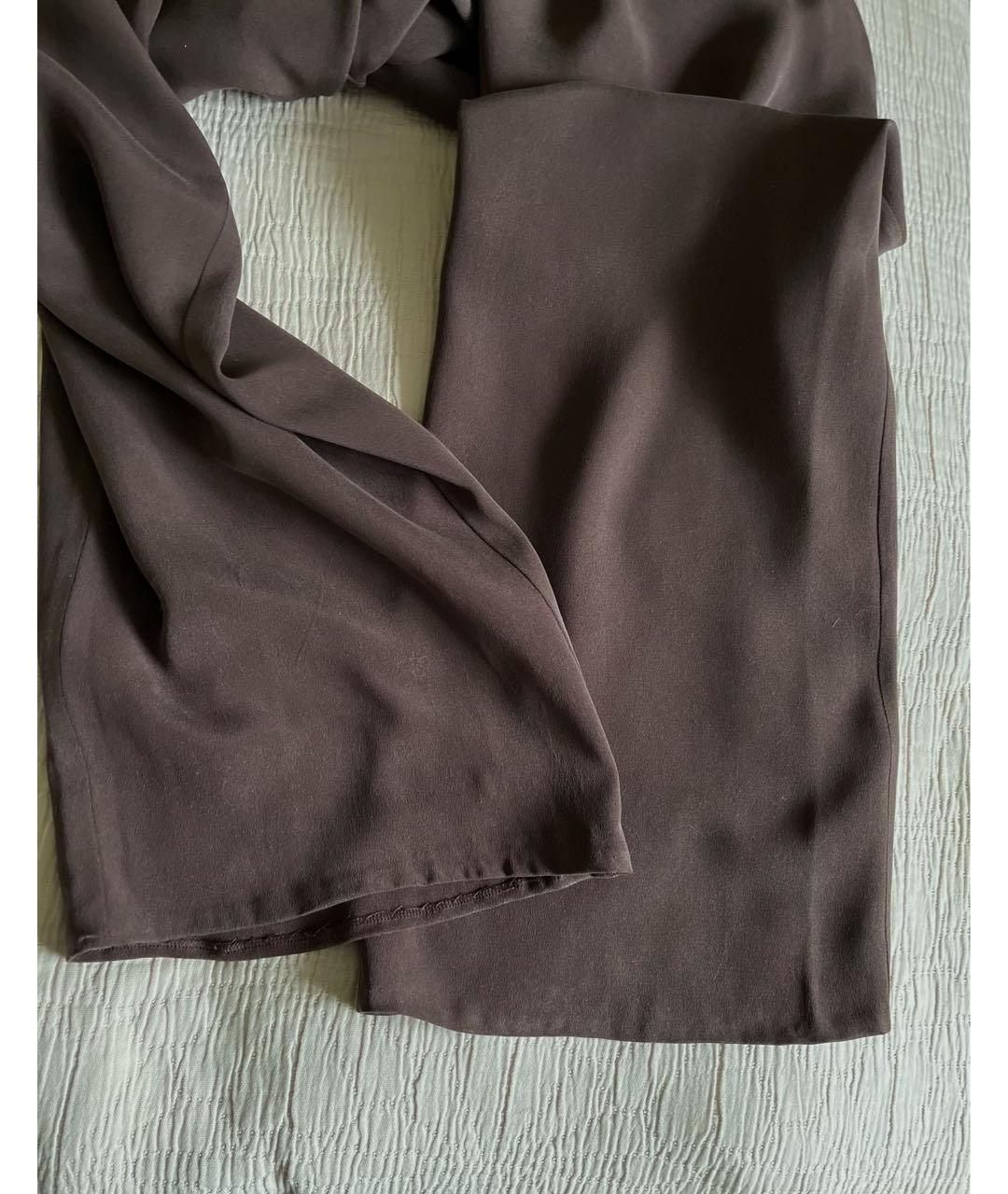 MAX MARA Коричневый шелковый комбинезон, фото 7