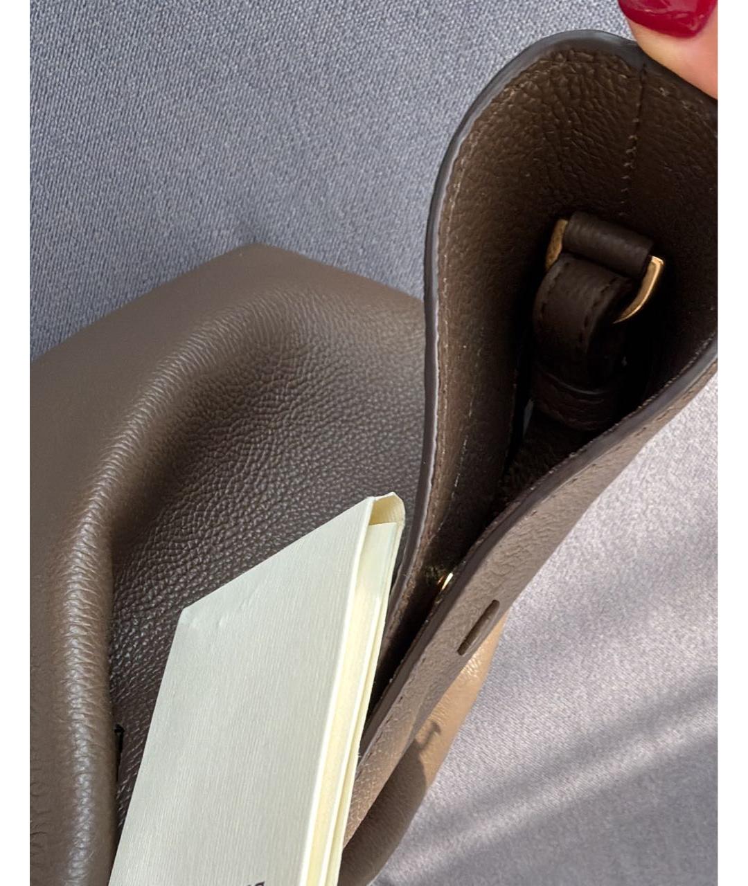DEMELLIER Хаки кожаная сумка тоут, фото 3