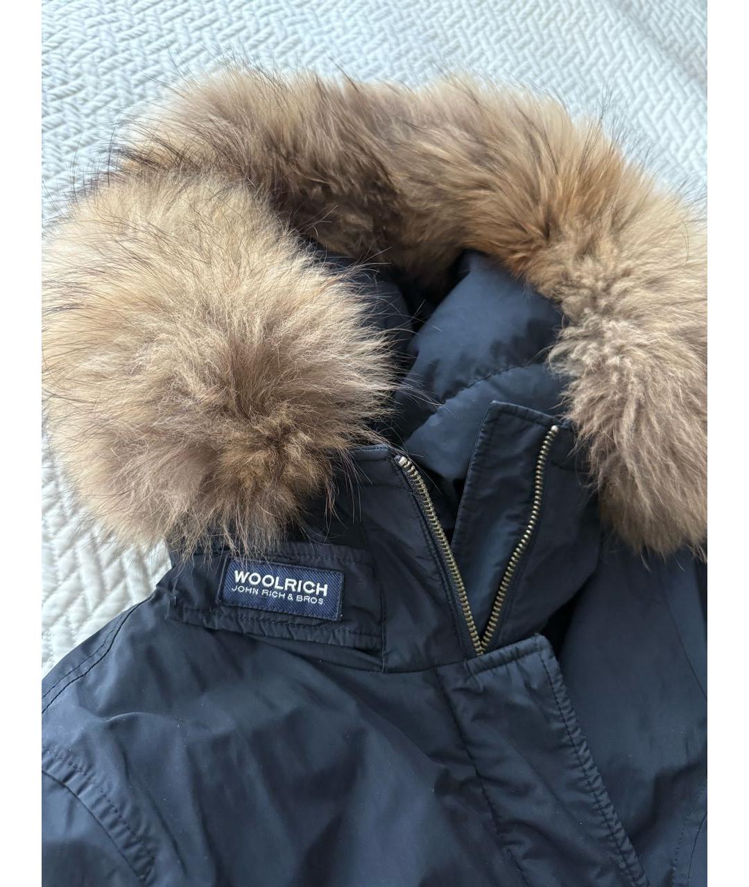 WOOLRICH Темно-синяя полиэстеровая куртка, фото 3