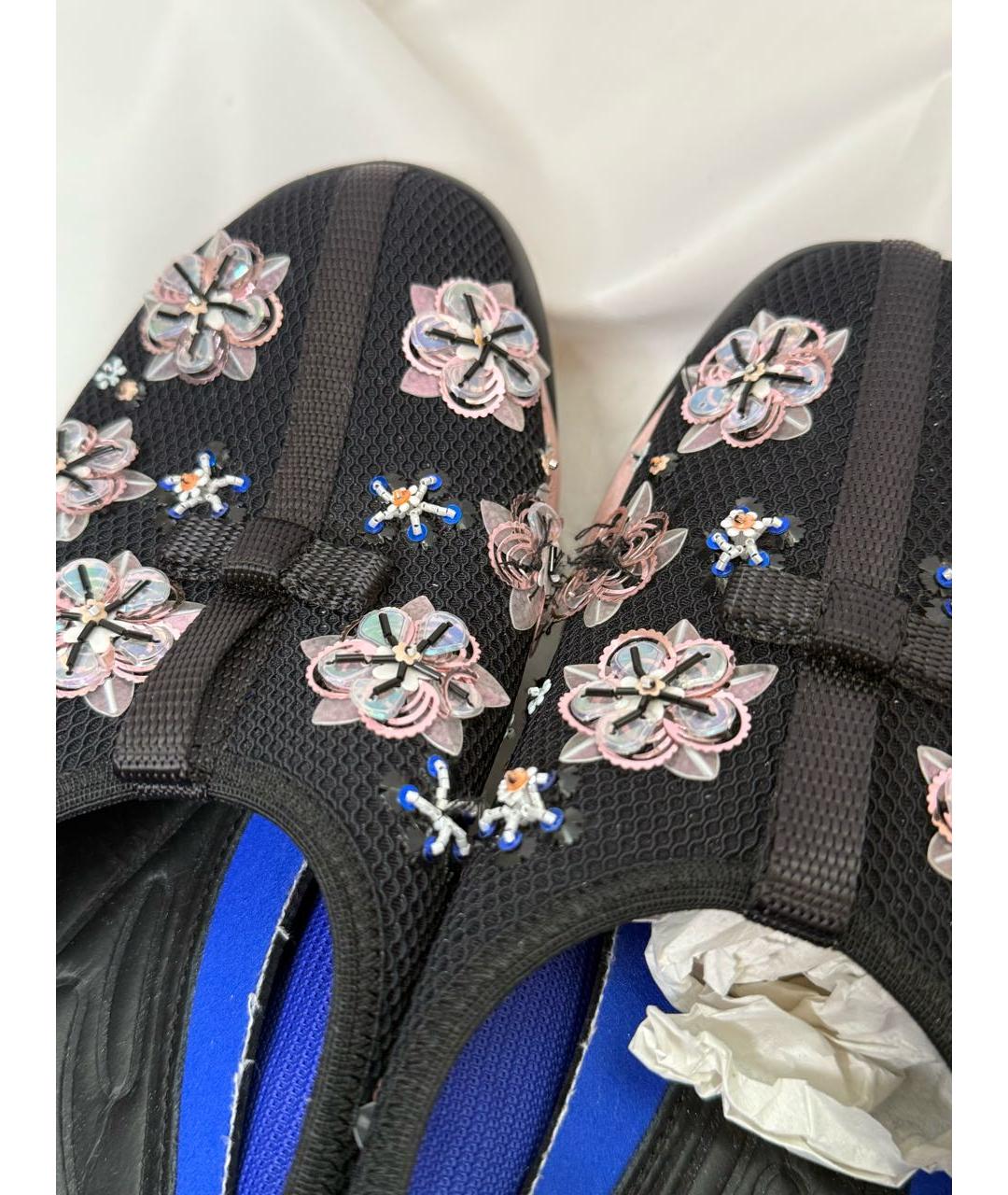 CHRISTIAN DIOR Черные неопреновые слипоны, фото 8